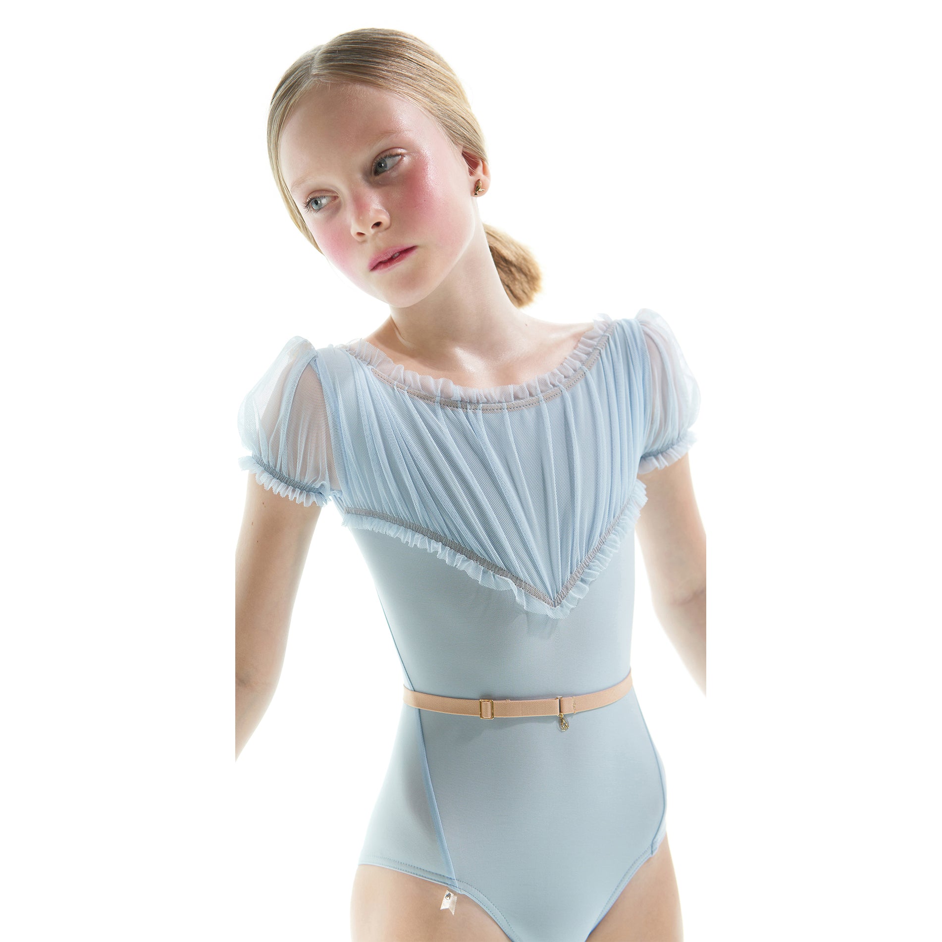 Girls Light Blue Ballet Onesies