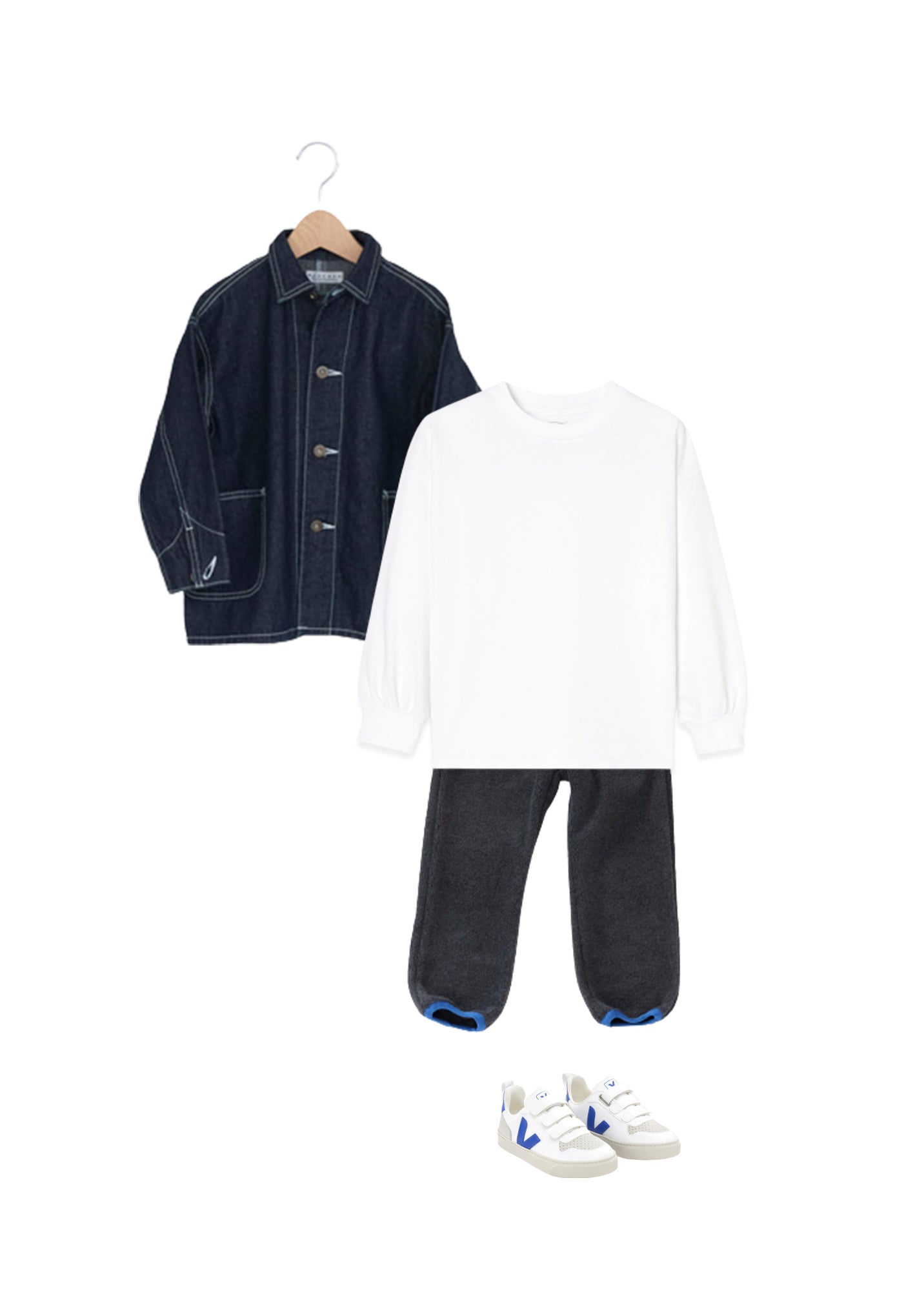 Boys & Girls White Cotton T-Shirt