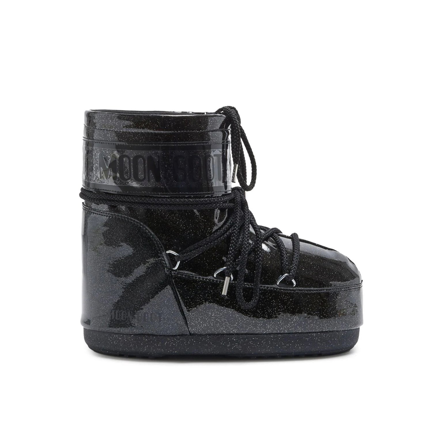 Adult Black Glitter "ICON LOW" Boots