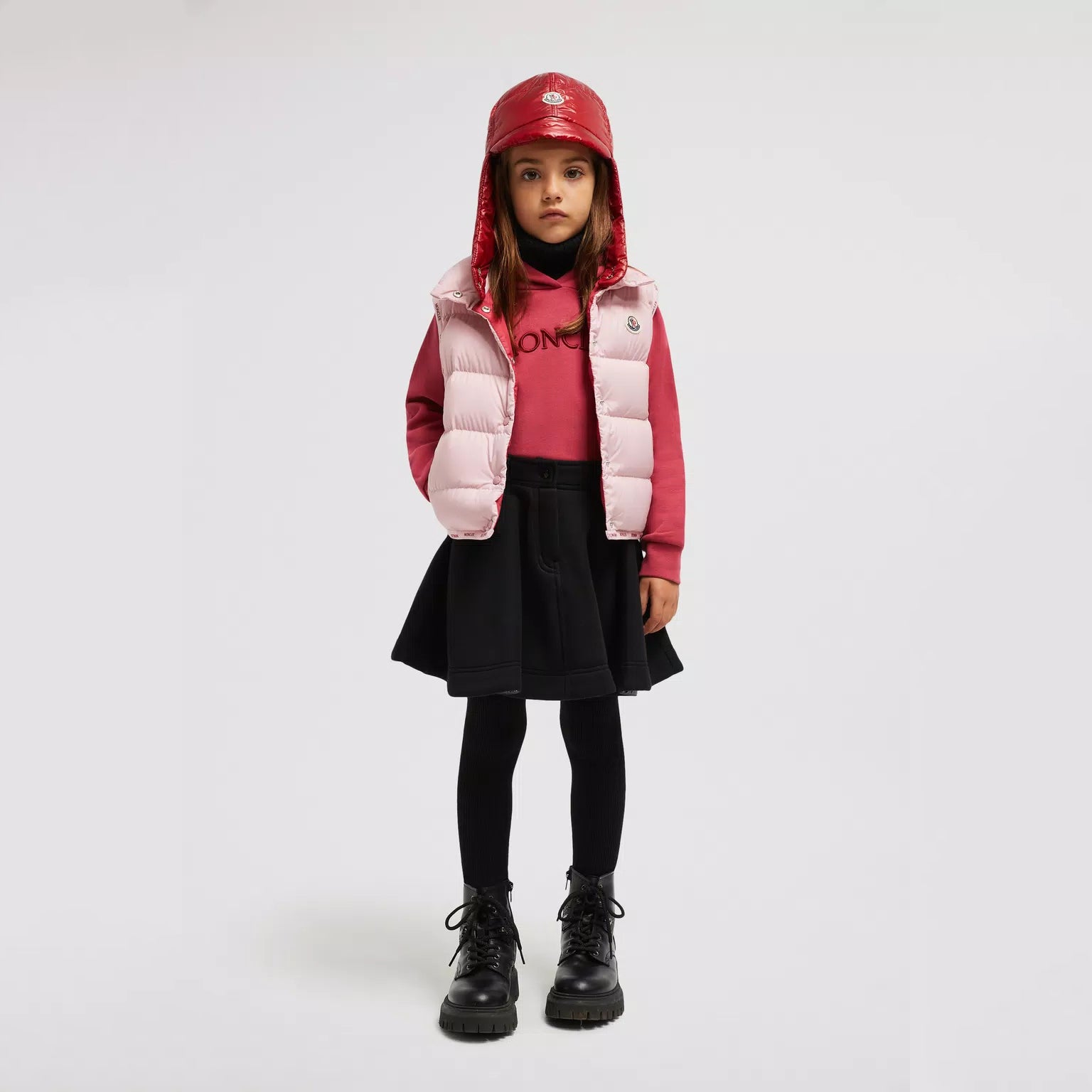 Girls Pink "BADIA" Padded Down Gilet