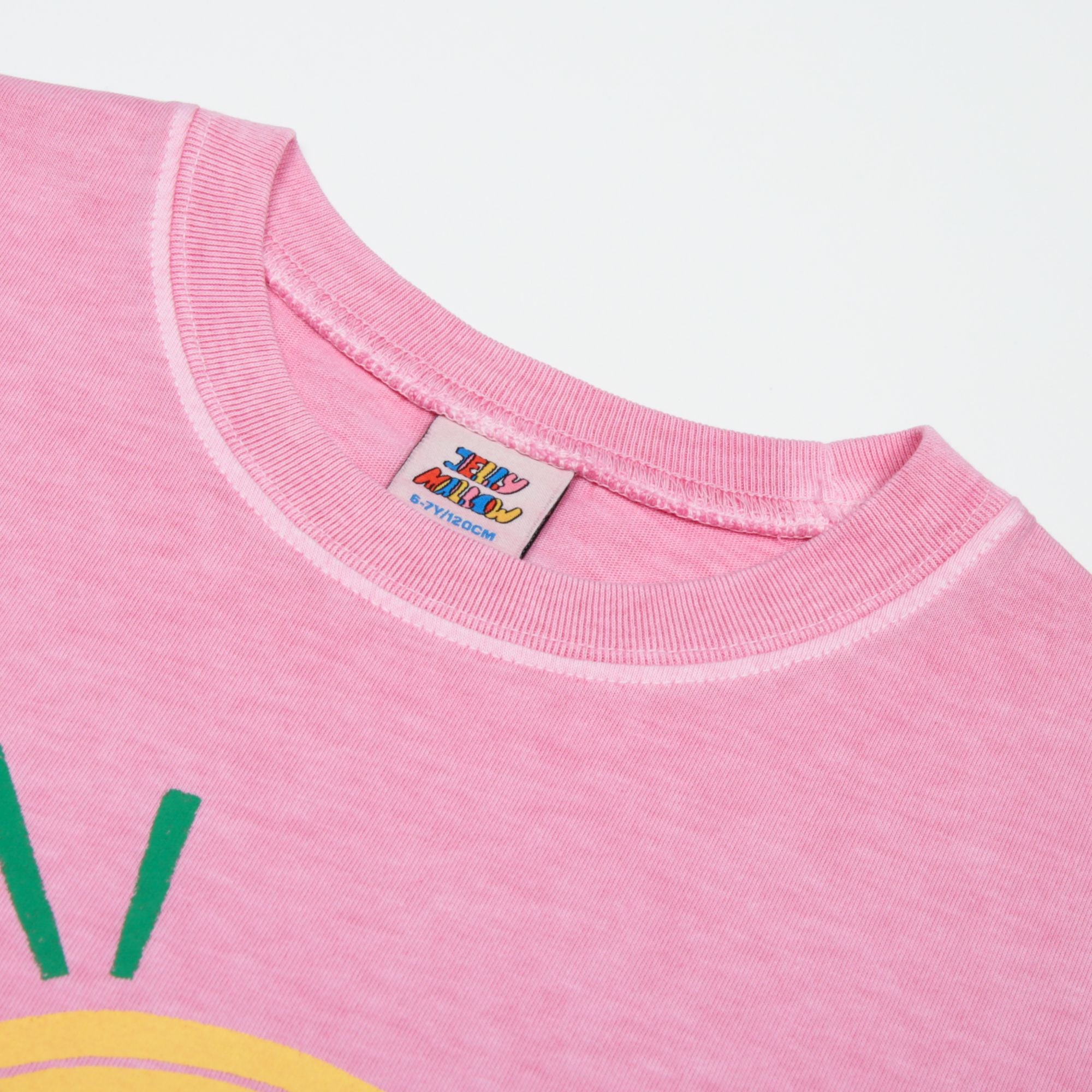 Boys & Girls Pink Printed Cotton T-Shirt