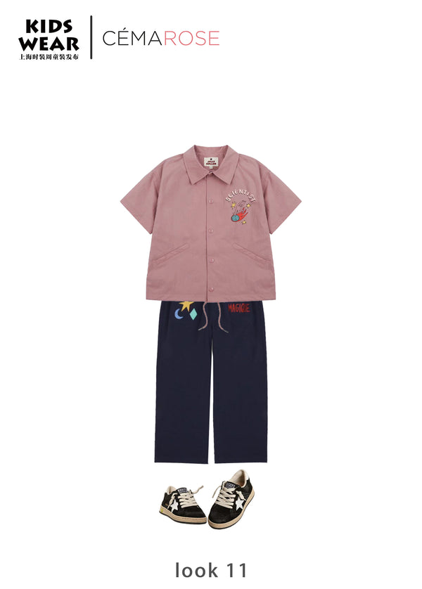 Boys & Girls Pink Short Sleeves Jacket