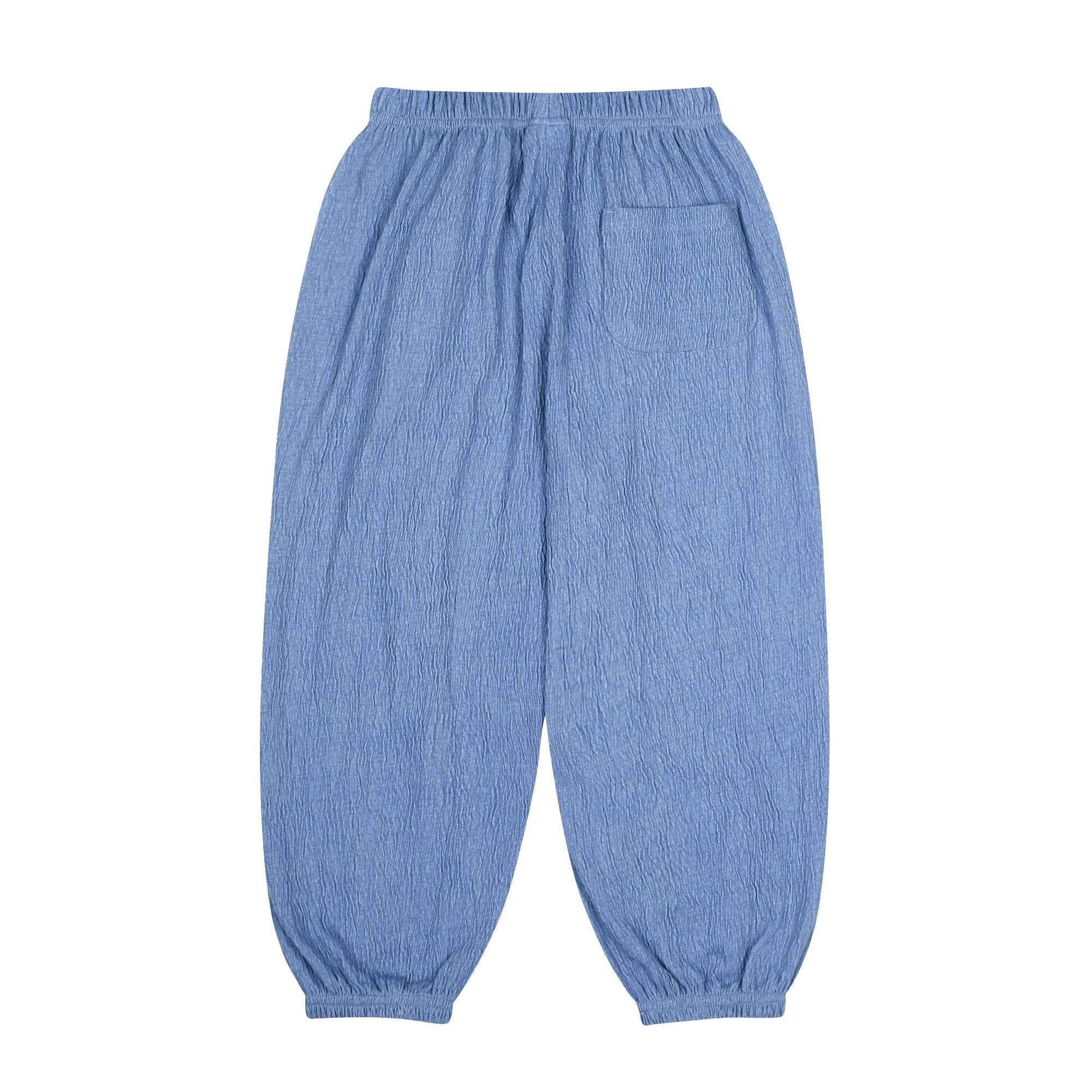 Boys & Girls Blue Cotton Trousers
