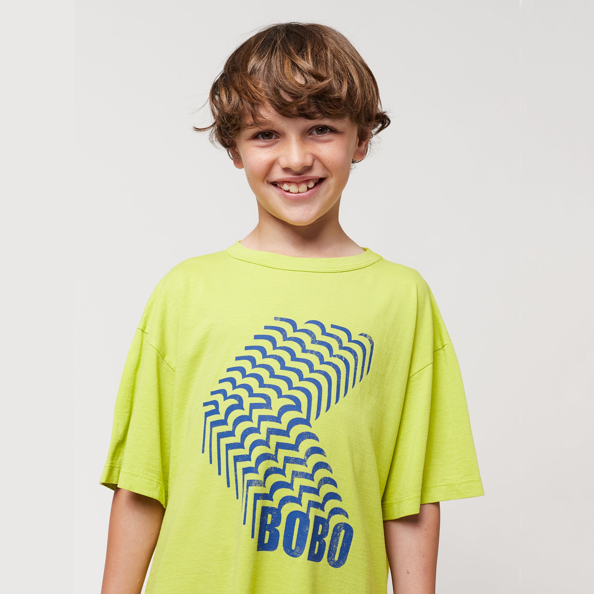 Boys & Girls Green Logo Cotton T-Shirt