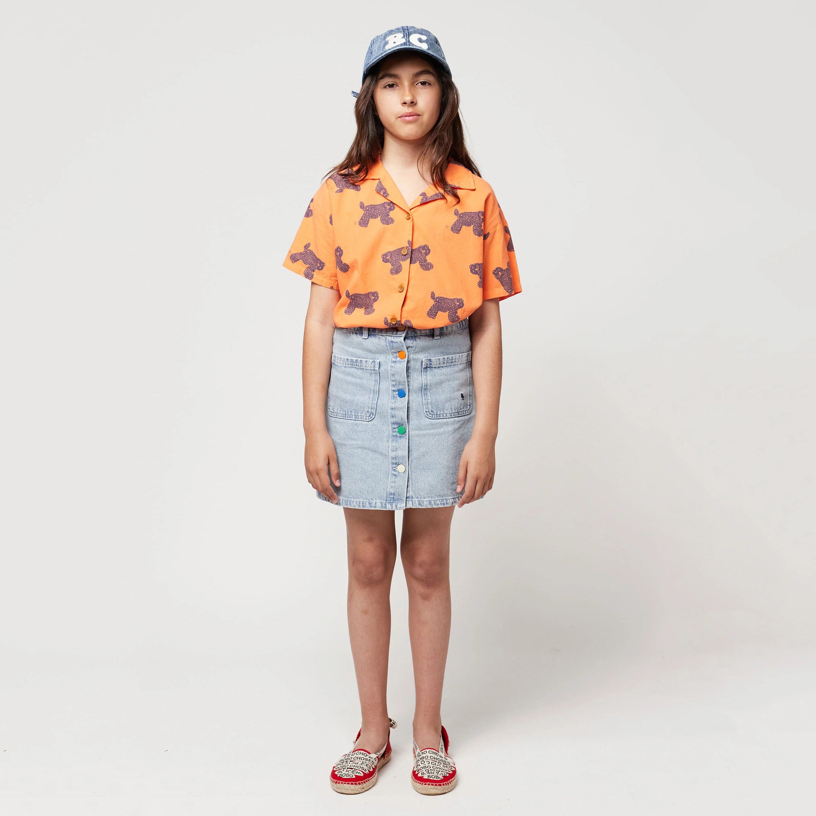 Girls Blue Denim Skirt