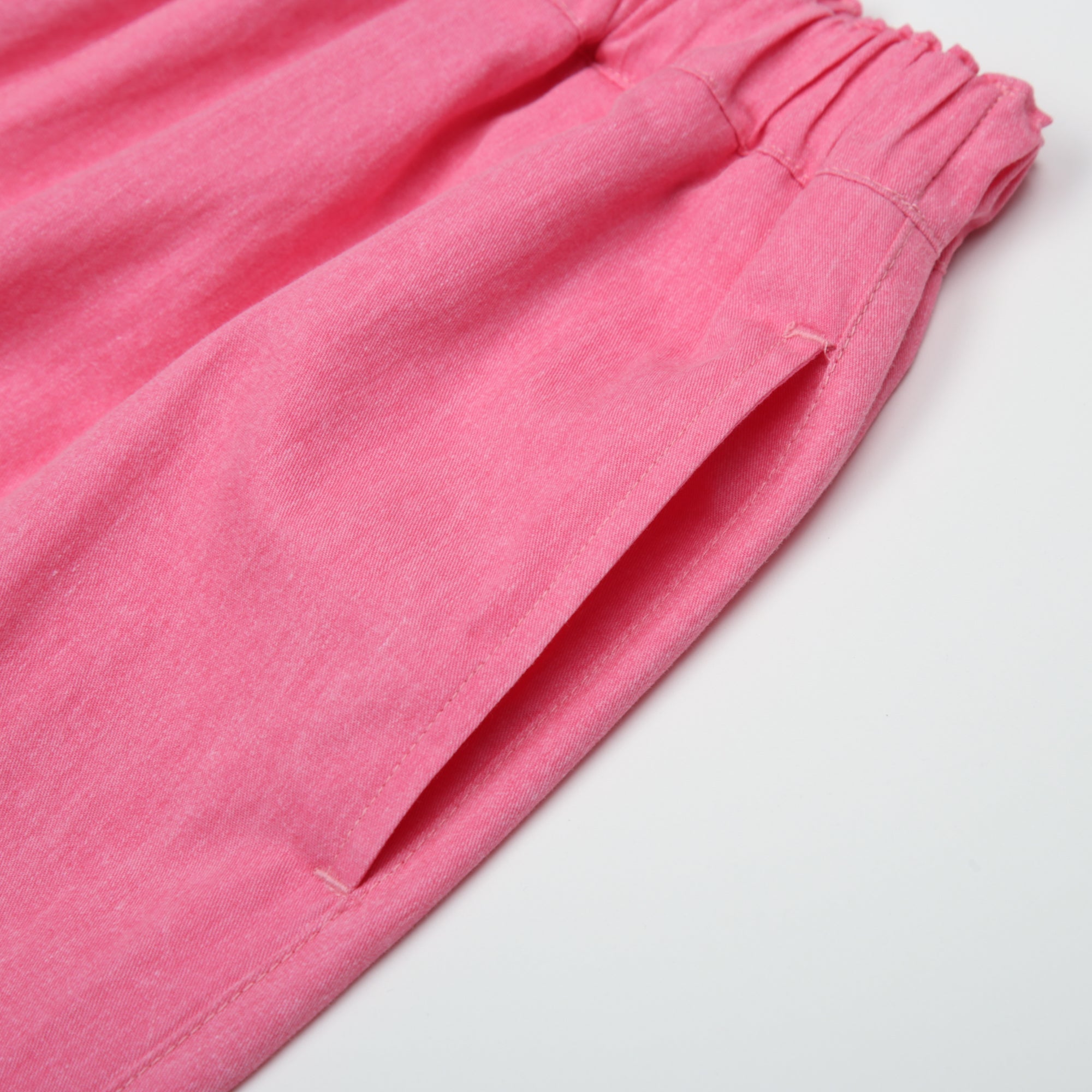 Boys & Girls Pink Cotton Trousers