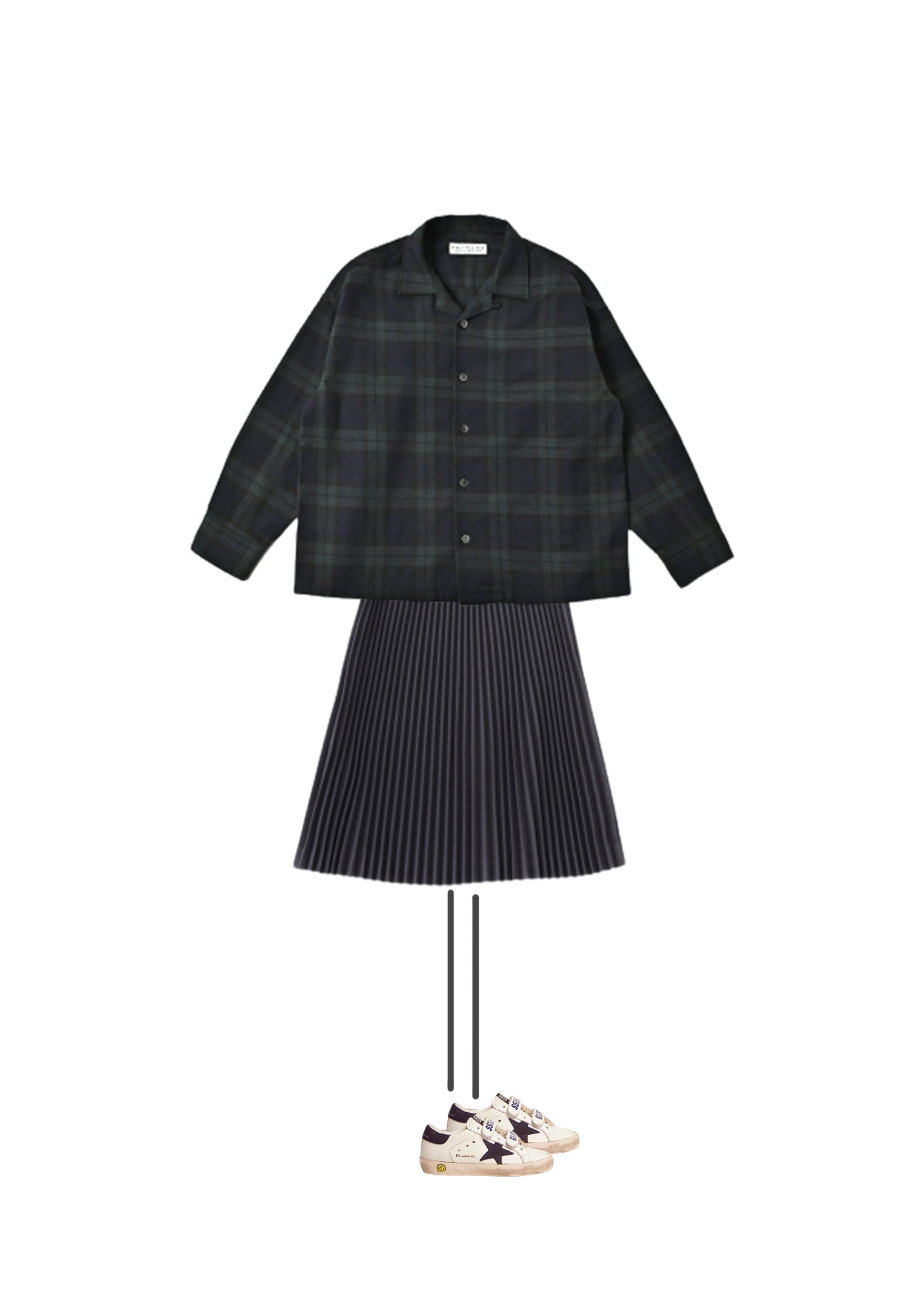 Boys & Girls Green Check Cotton Shirt