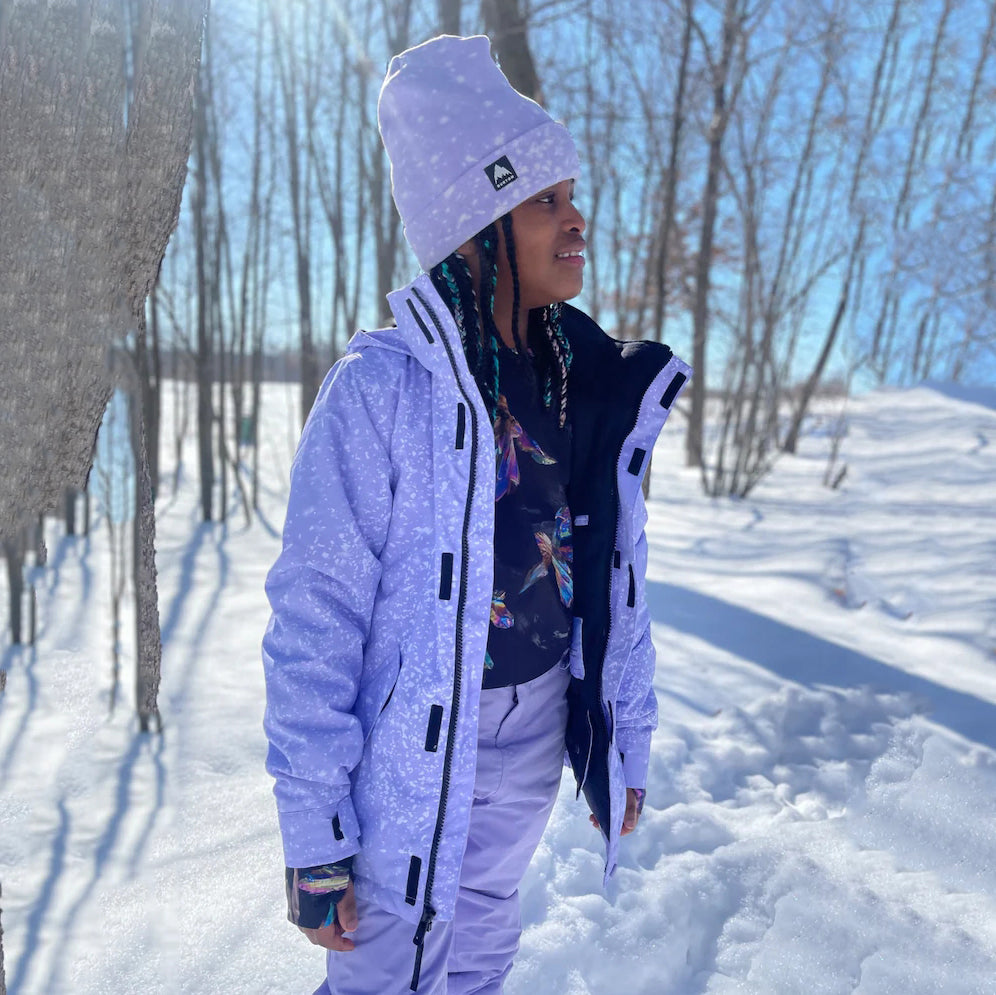 Girls Purple Snow Jacket