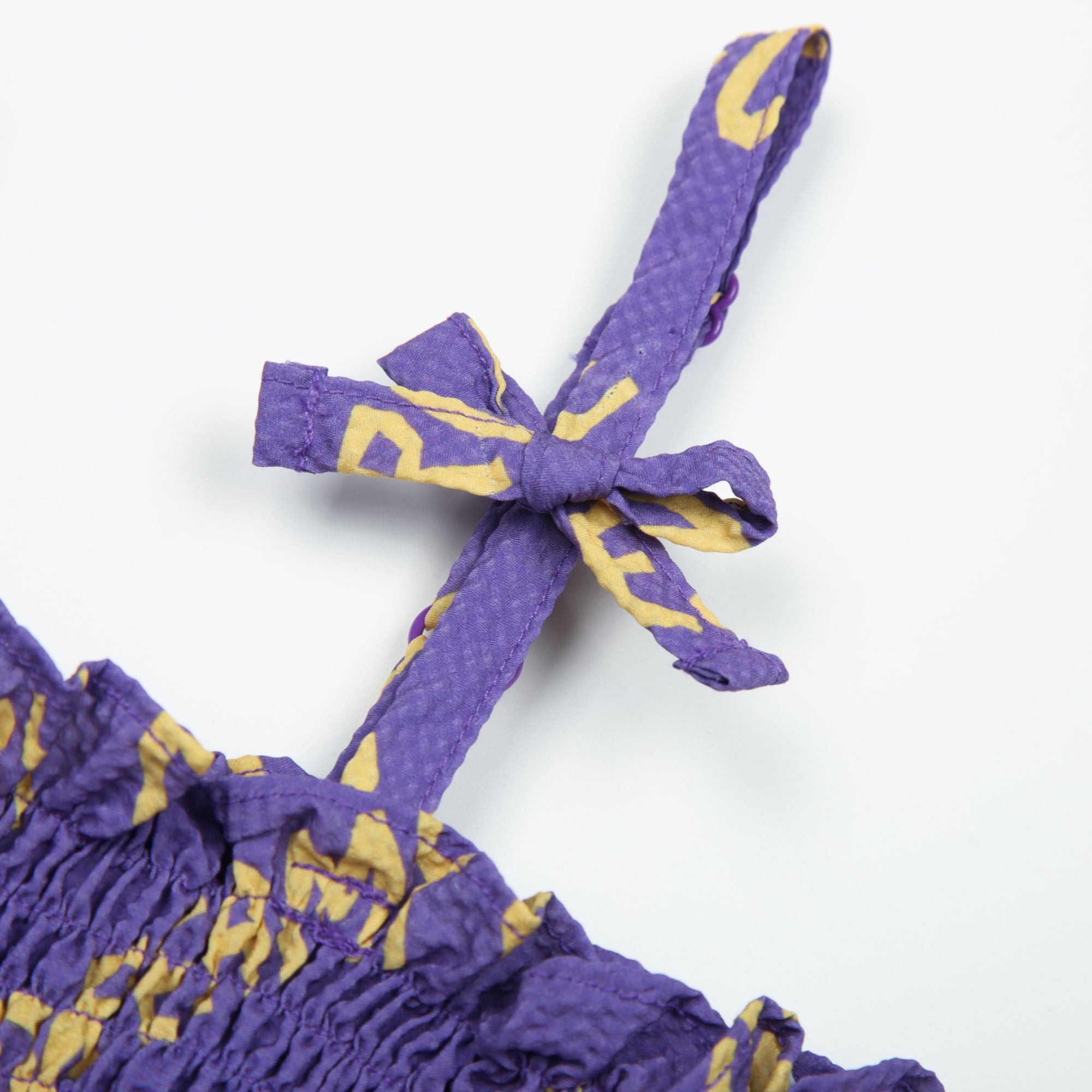 Girls Purple Logo Strap Dress
