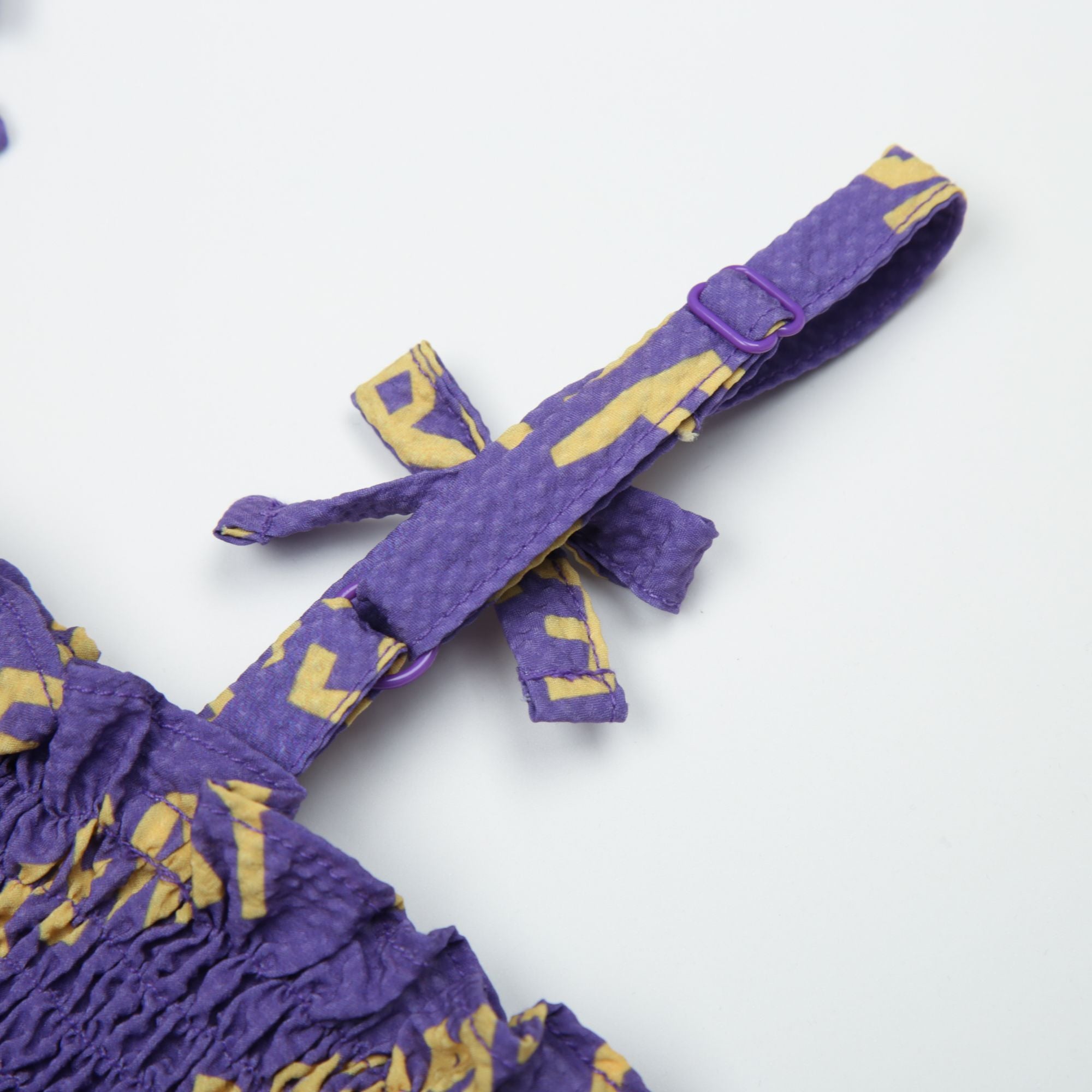 Girls Purple Logo Strap Dress