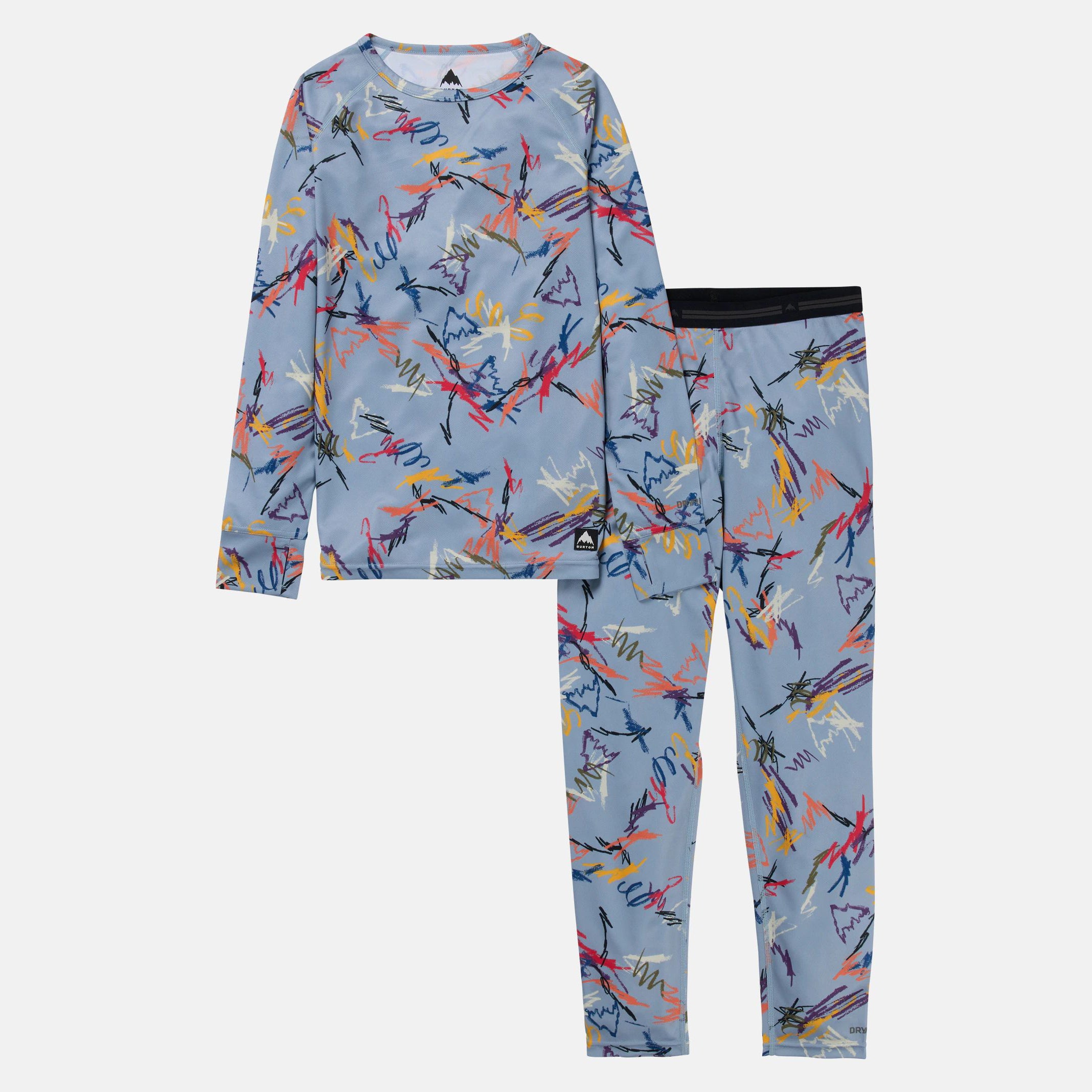 Boys & Girls Blue Printed Snow Quick-drying Set