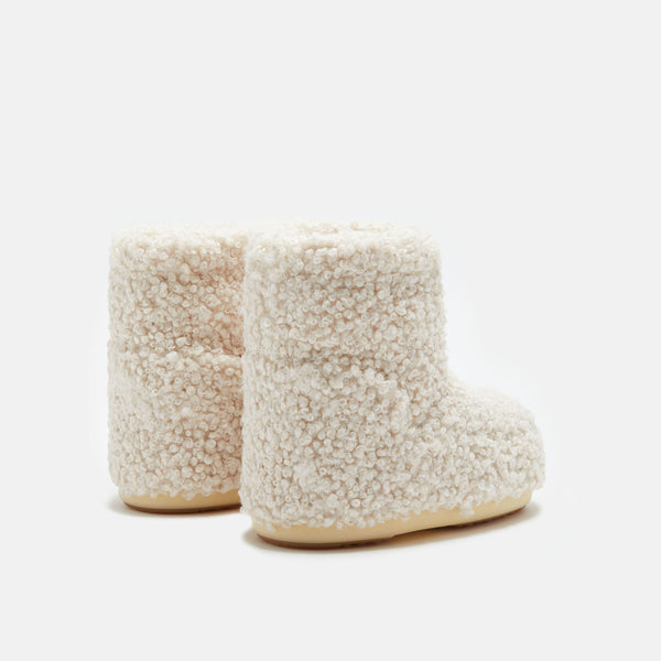 Girls White "ICON LOW" Short Boots