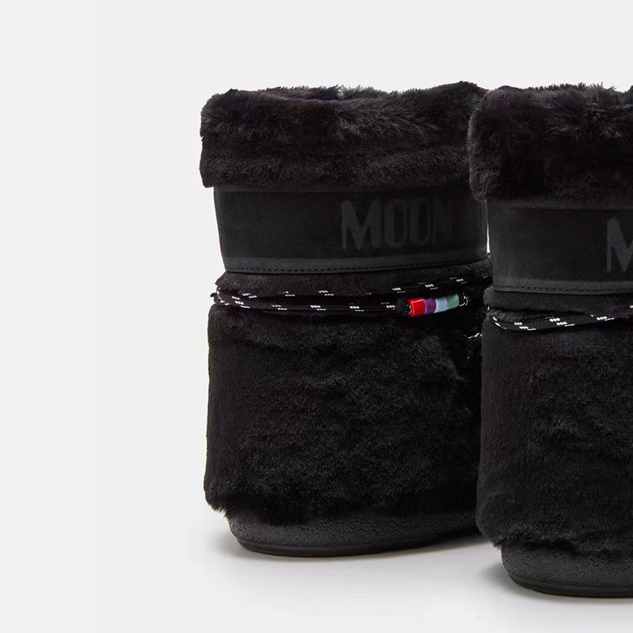 Women Black "ICON LOW" Boots