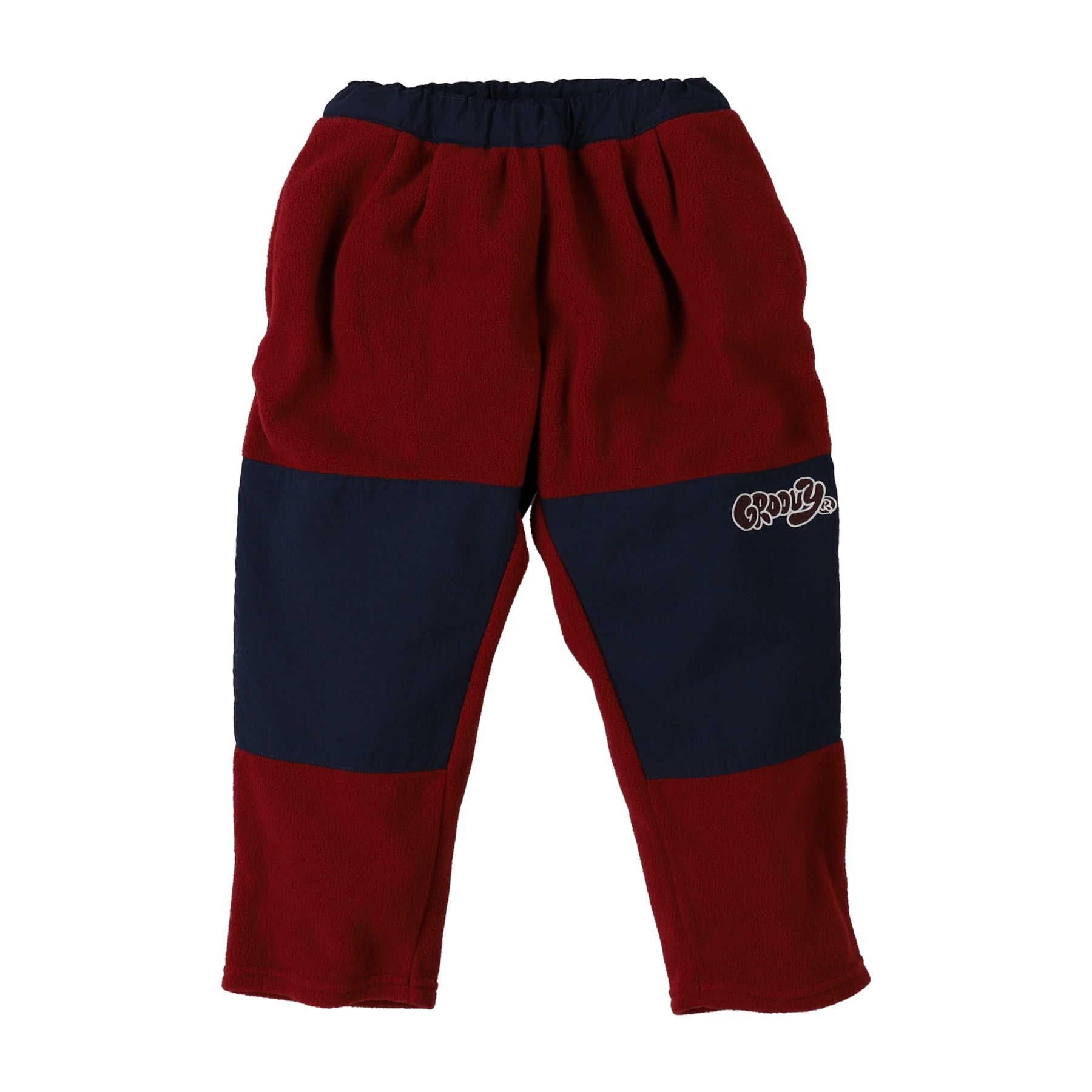 Girls Wine Red Fleece Trousers