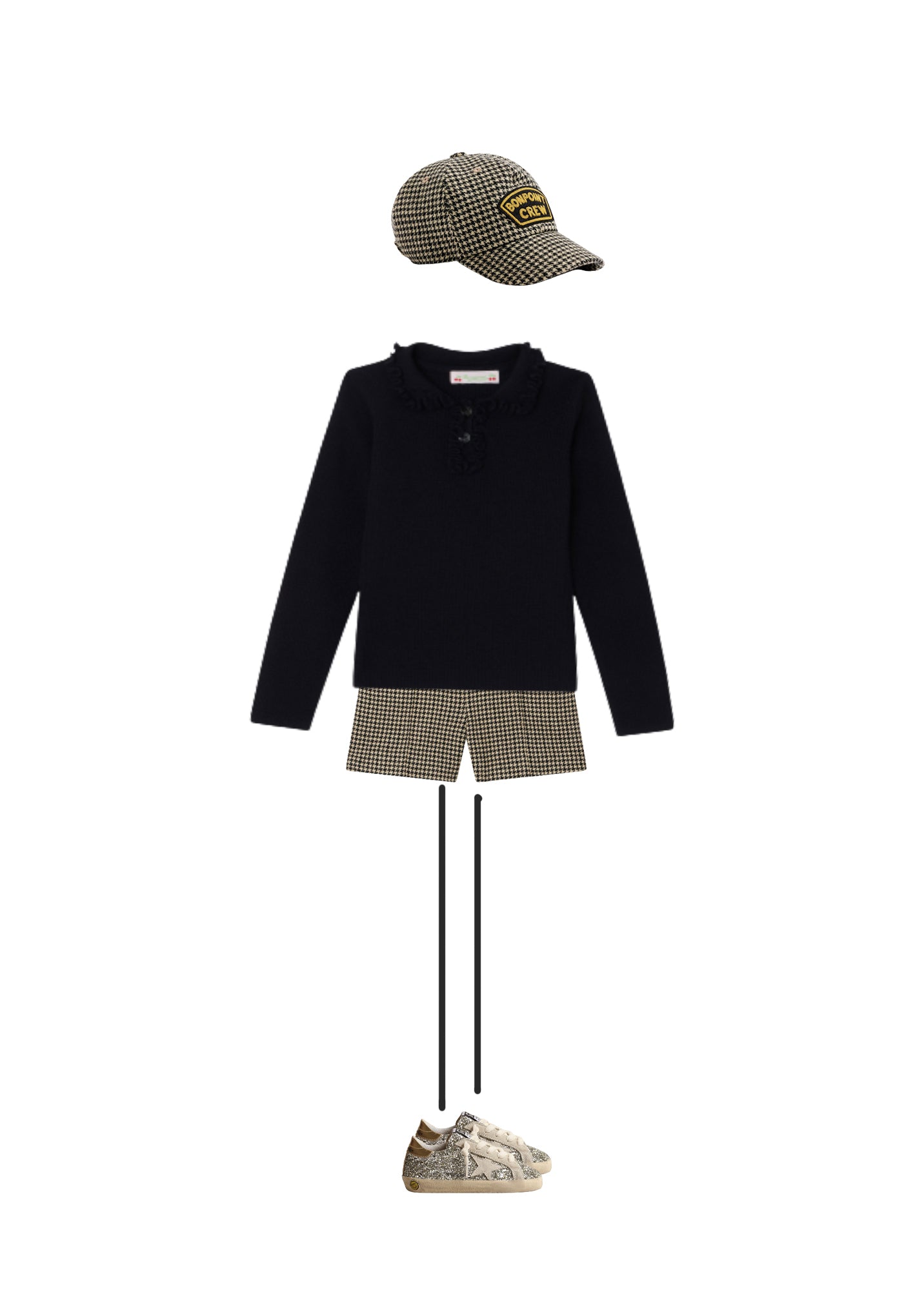 Girls Navy Wool Sweater