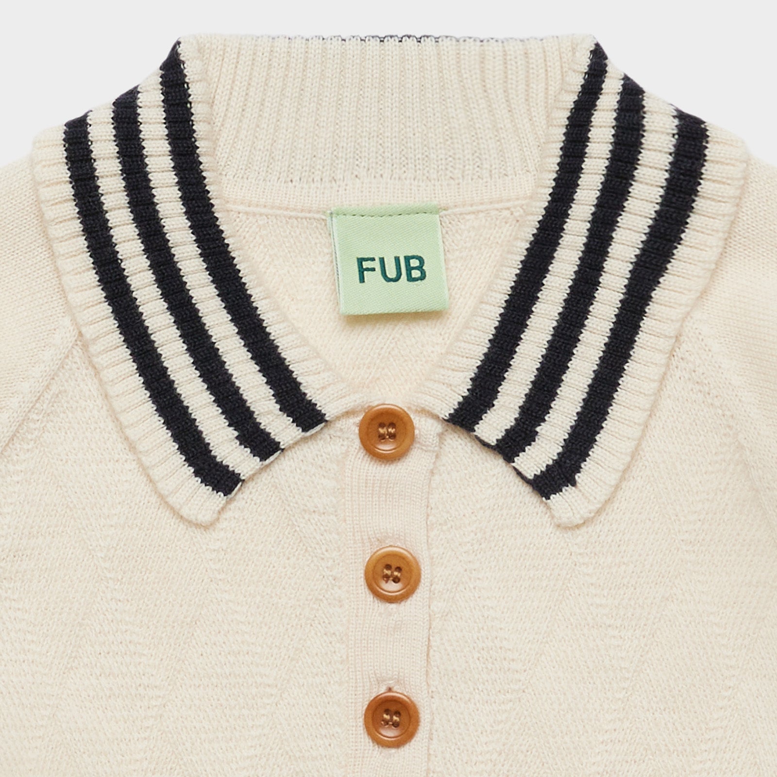 Boys & Girls White Wool Polo Shirt
