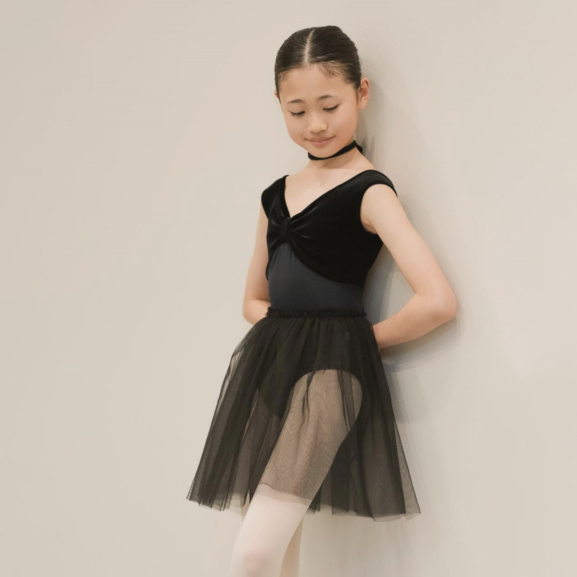 Girls Black Ballet Onesies(191470436/Promenade/Velvet Noir)