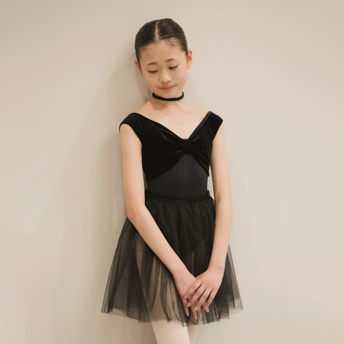 Girls Black Ballet Onesies(191470436/Promenade/Velvet Noir)