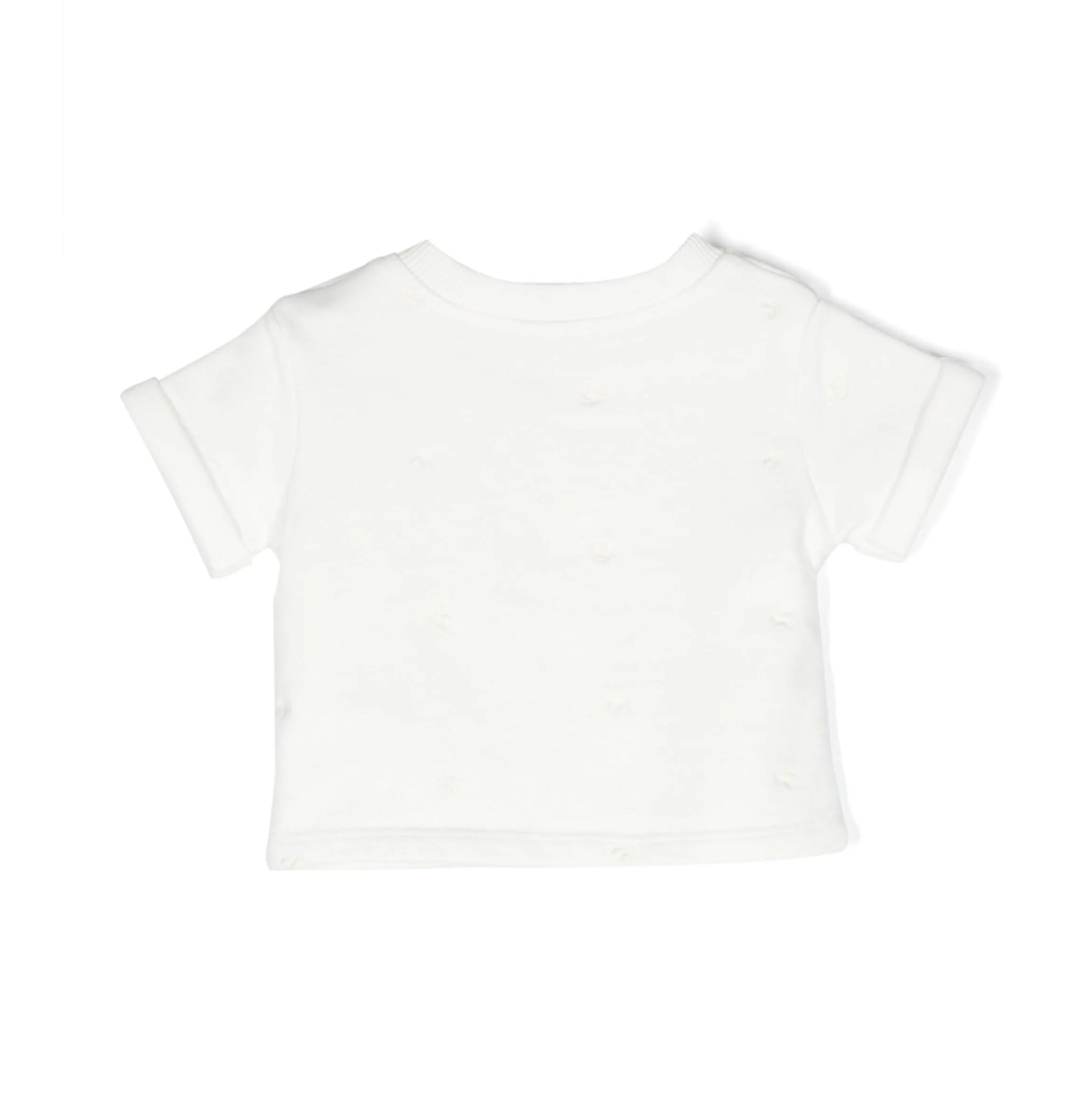 Baby Girls White Cotton T-Shirt