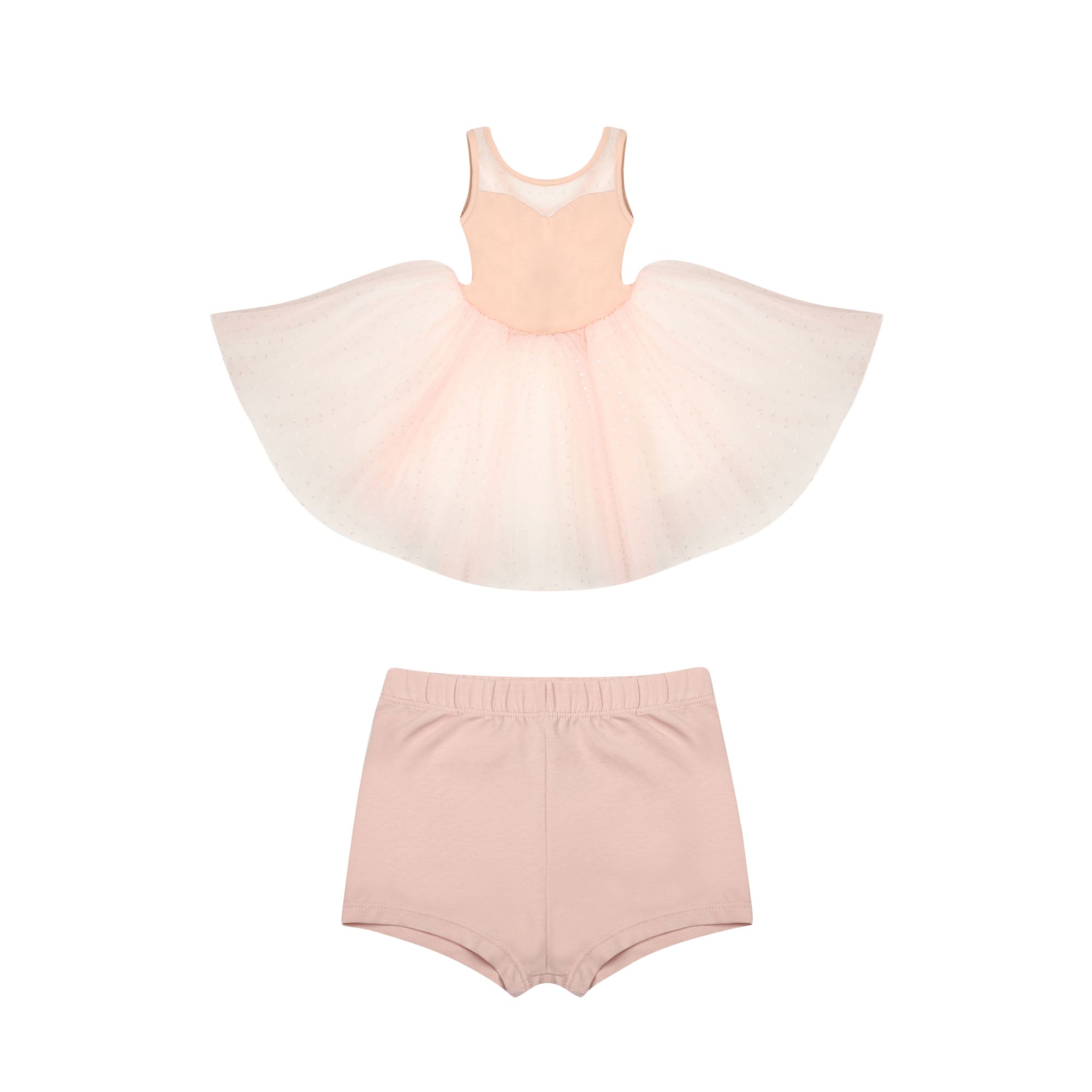 Girls Pink Ballet Onesies Set