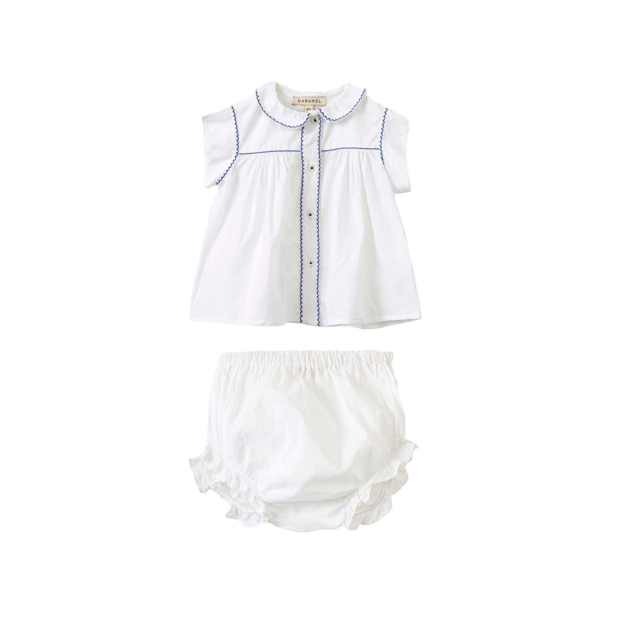 Baby Girls White Cotton Set