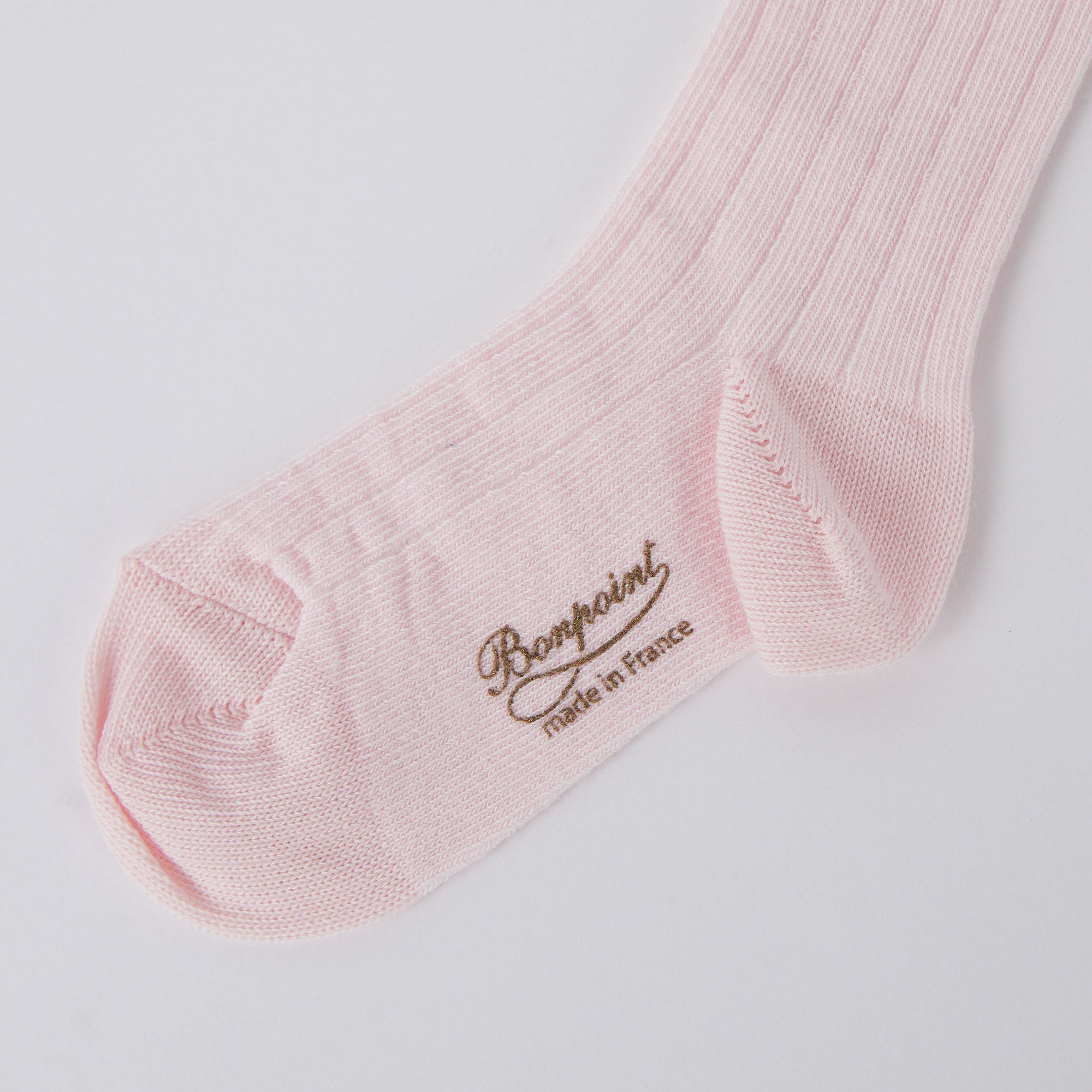 Girls Pink Logo Cotton Socks