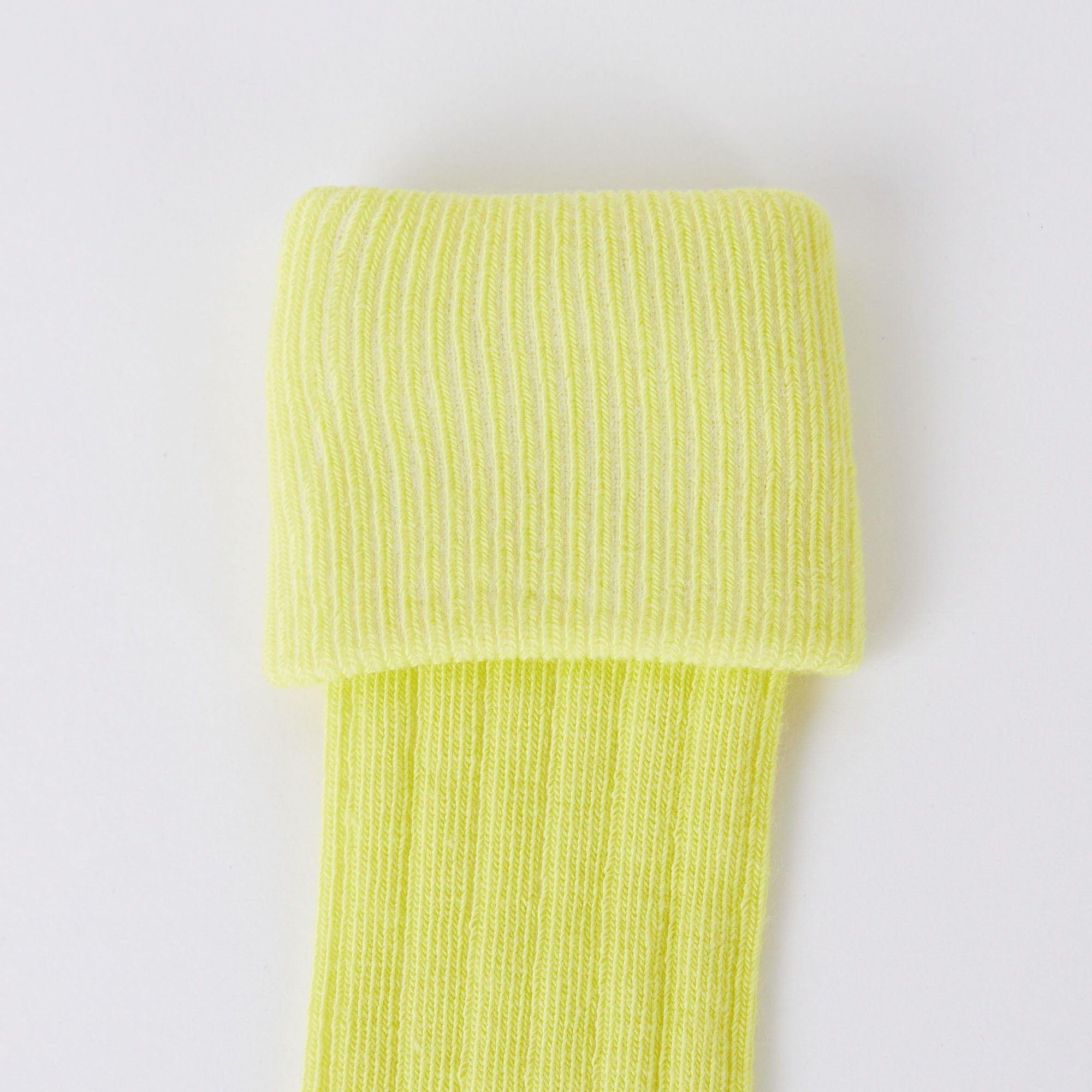 Girls Yellow Logo Cotton Socks