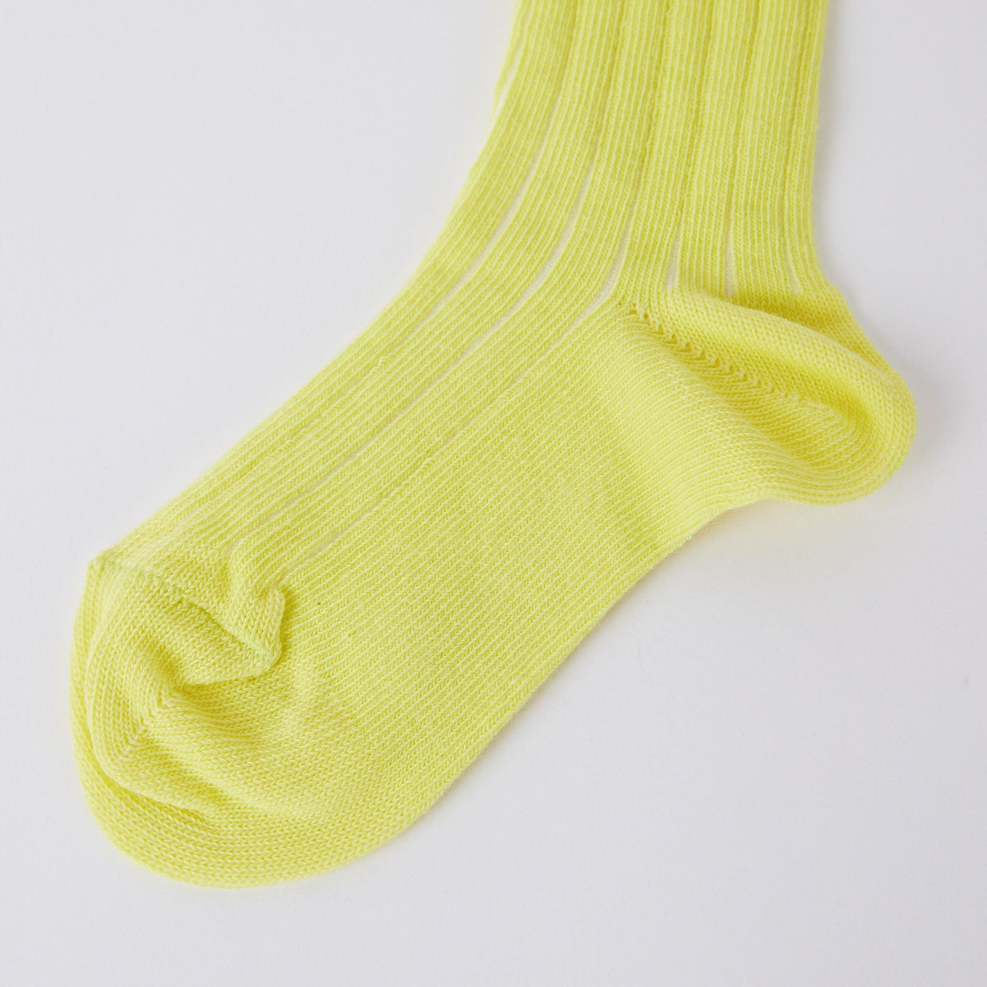 Girls Yellow Logo Cotton Socks