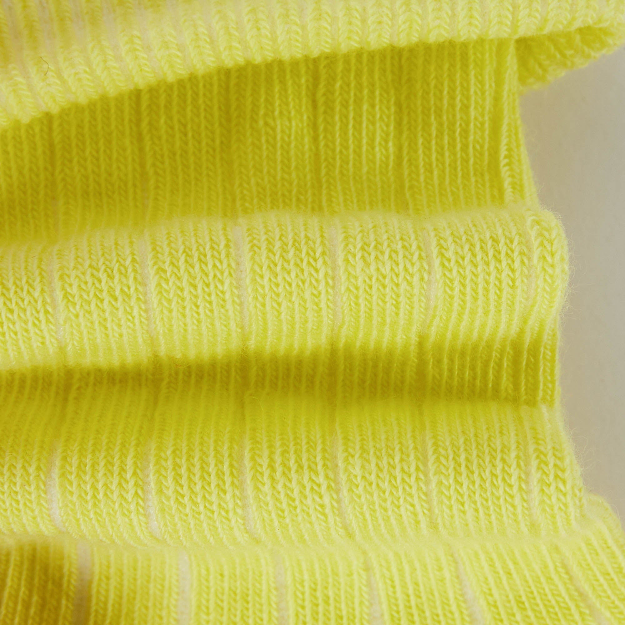 Girls Yellow Logo Cotton Socks