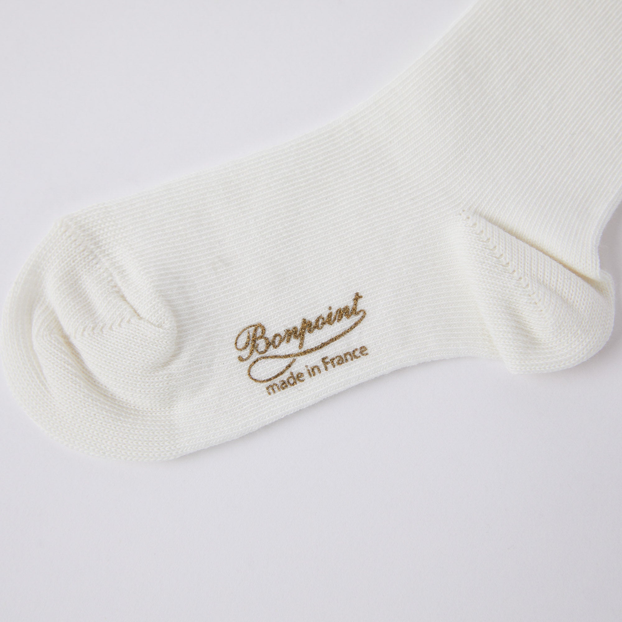 Girls White Logo Cotton Socks