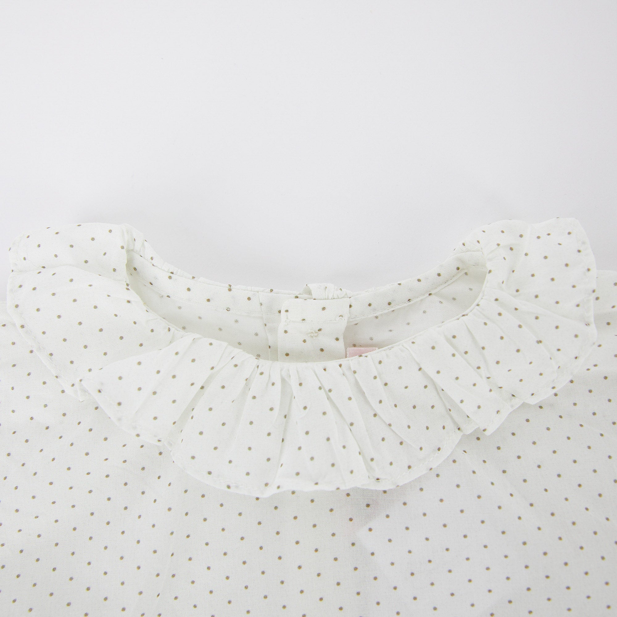 Baby Girls White Ruffled Cotton Top