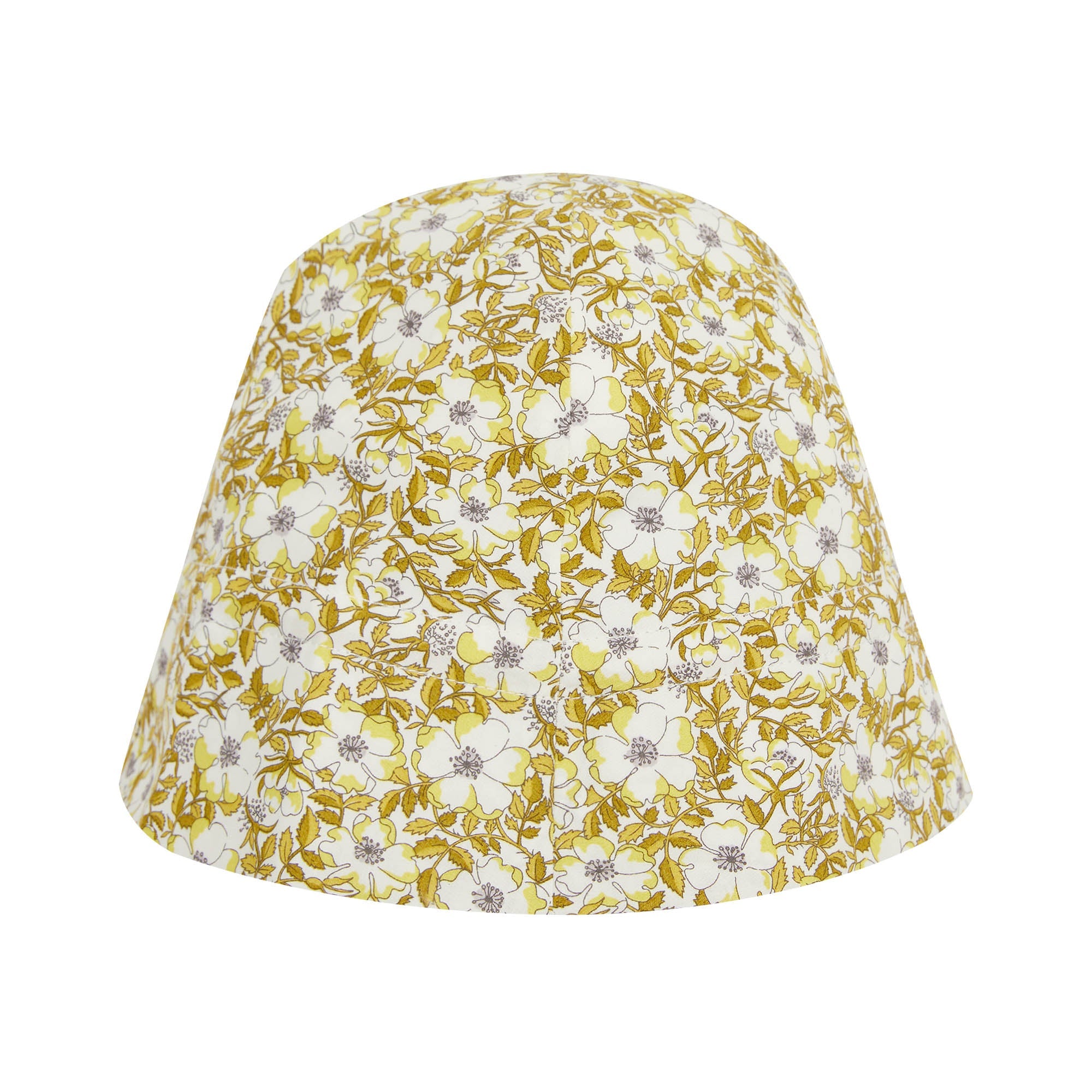Baby Girls Yellow Floral Cotton Hat