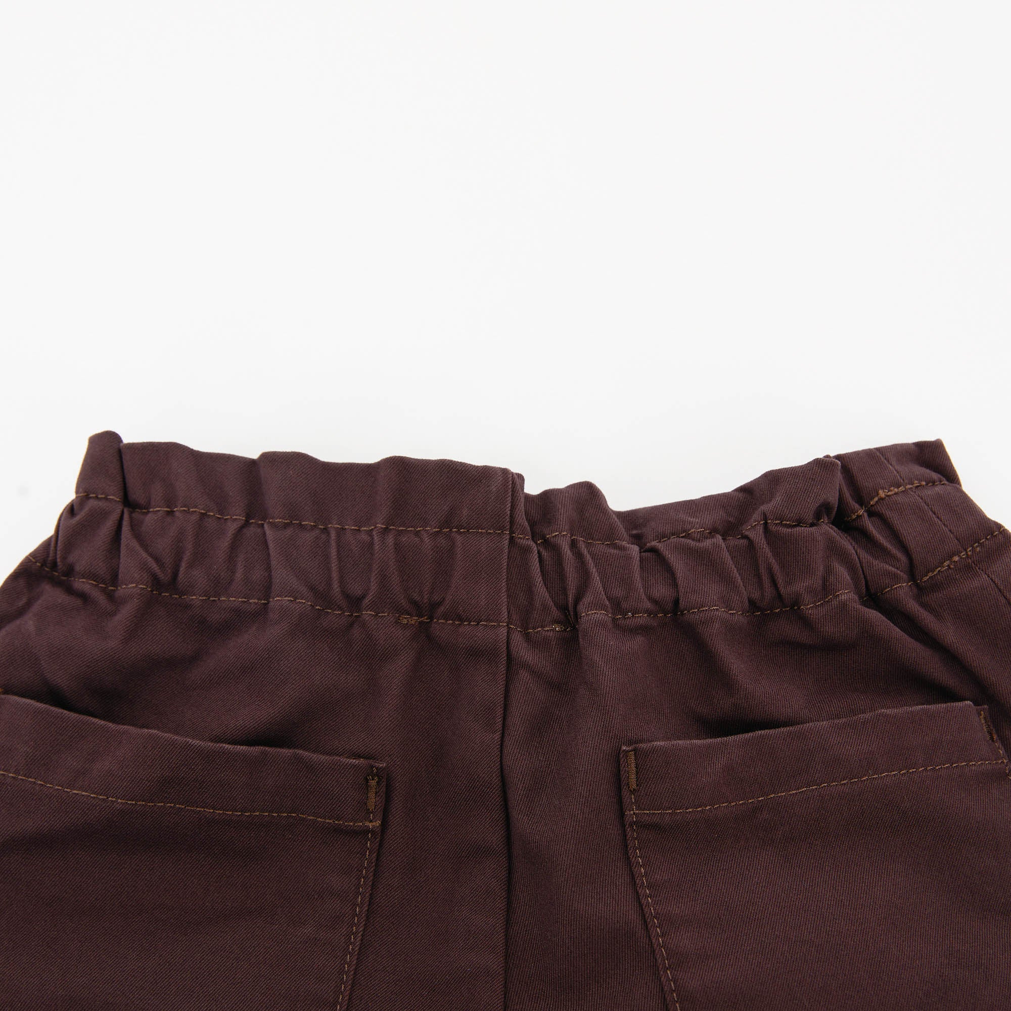 Girls Wine Red Cotton Shorts