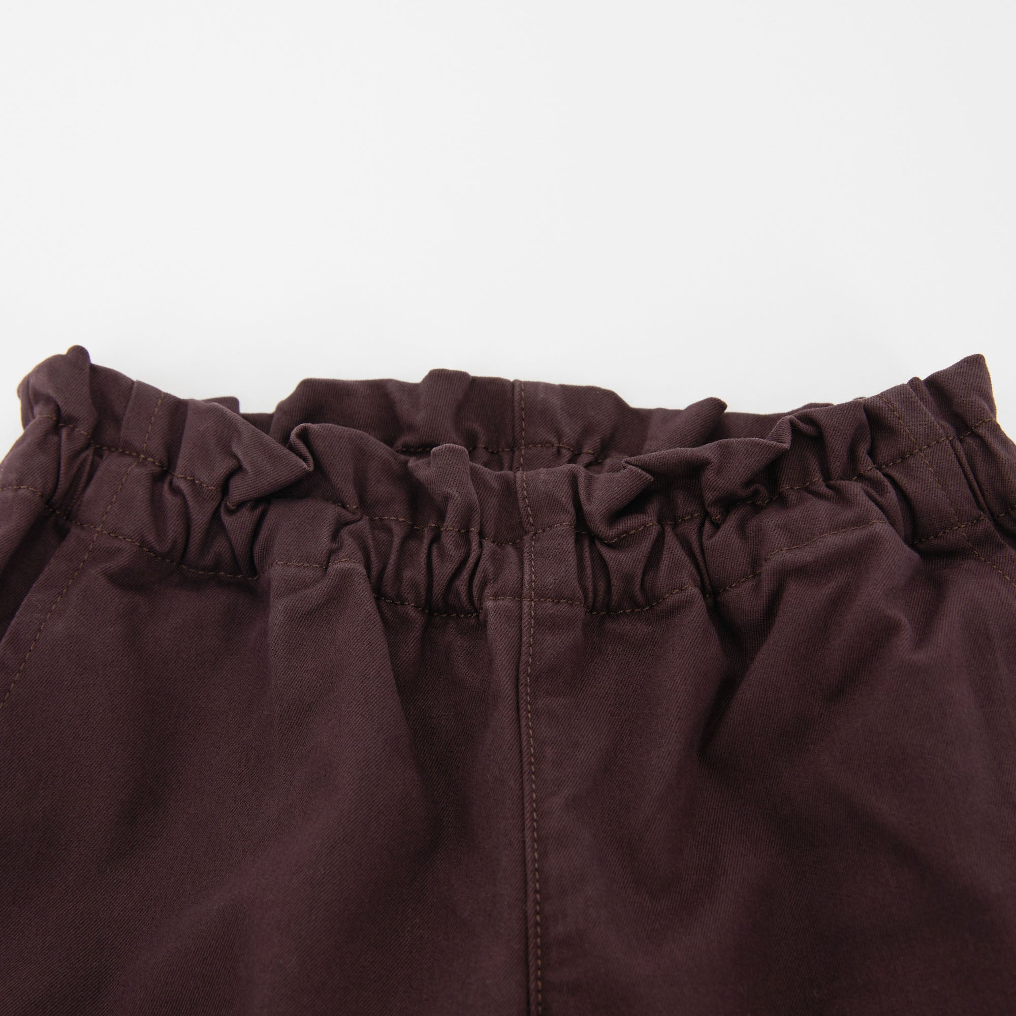 Girls Wine Red Cotton Trousers