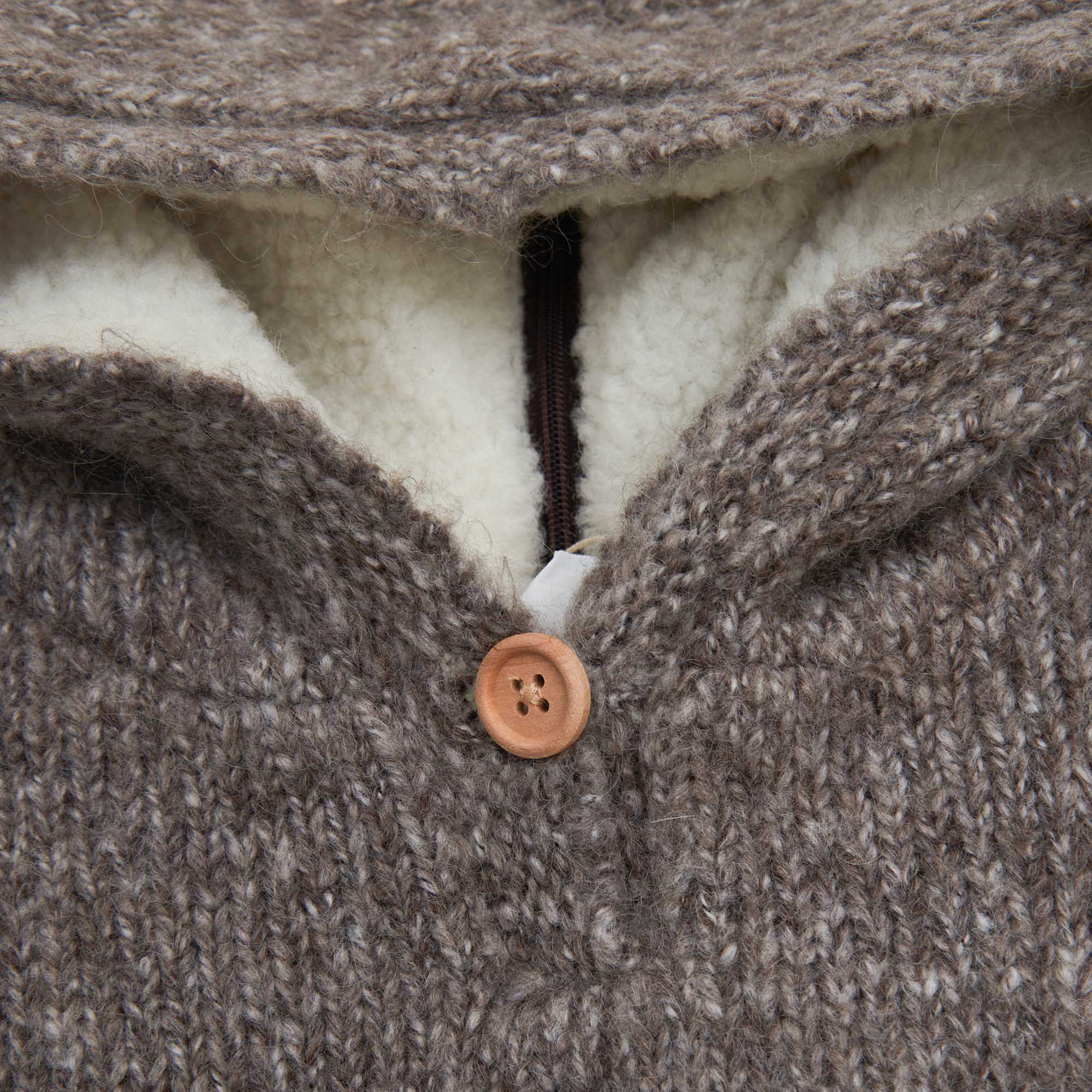 Baby Boys & Girls Brown Hooded Sweater