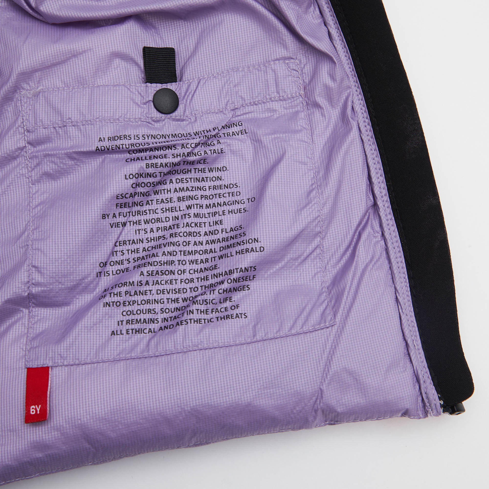 Girls Purple Padded Down Jacket
