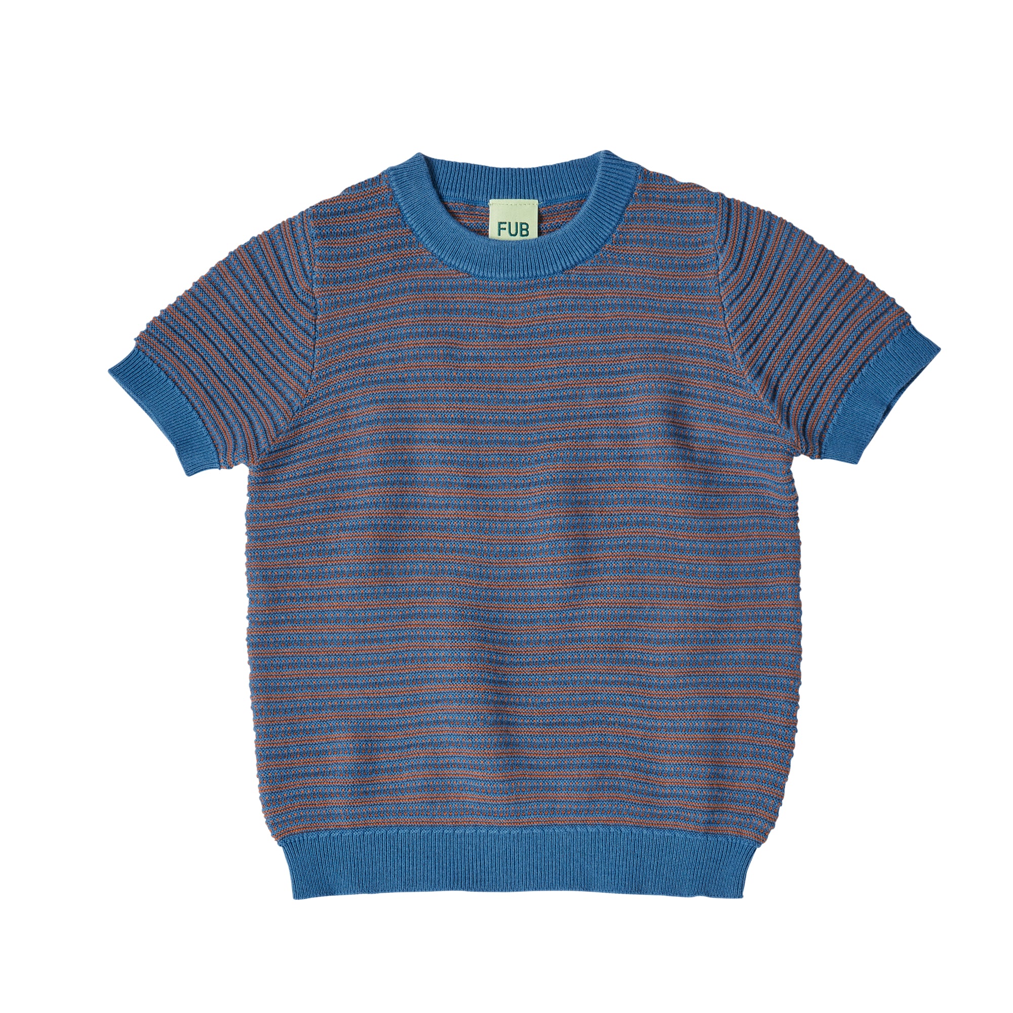 Boys & Girls Blue Stripes Cotton T-Shirt