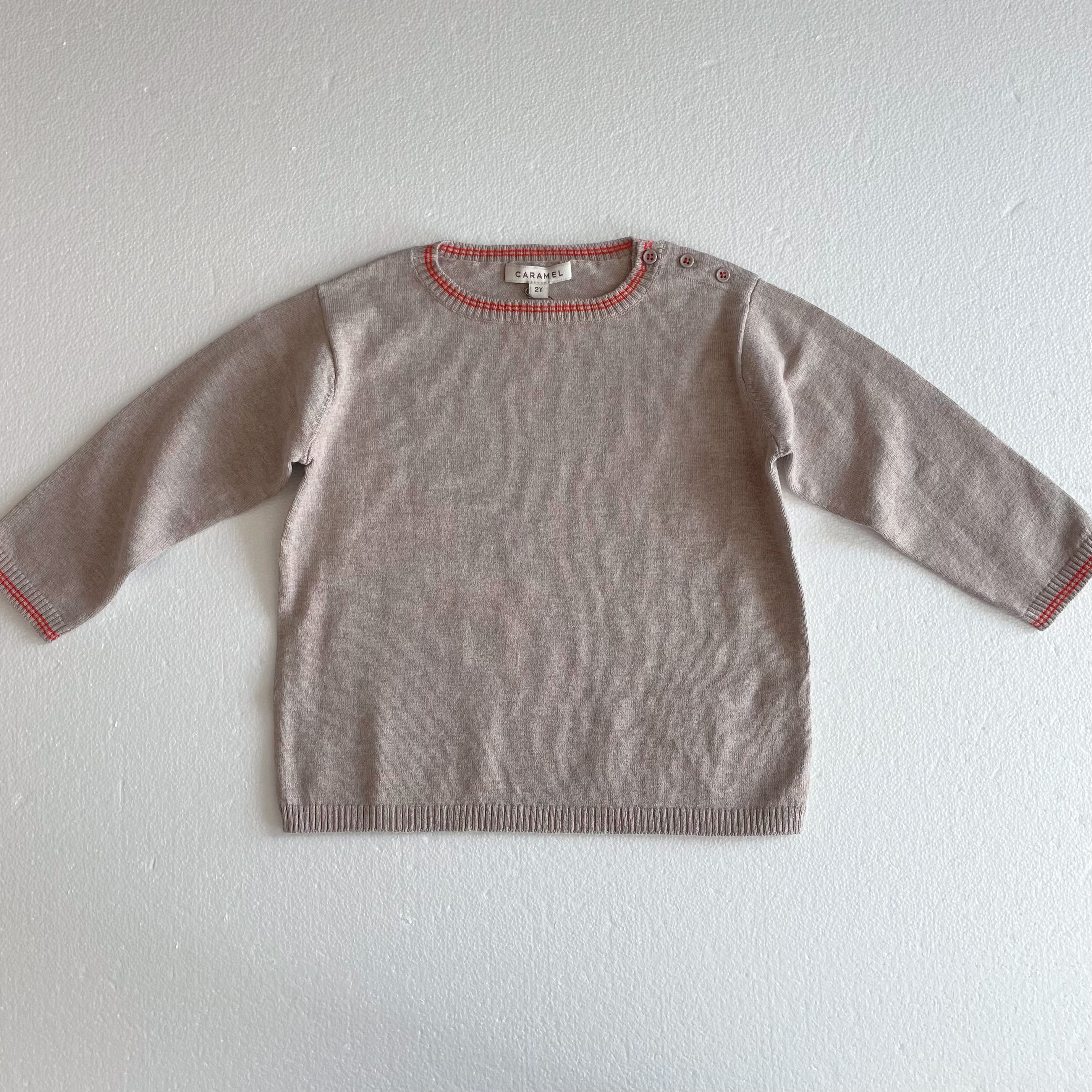 Baby Boys & Girls Beige Sweater