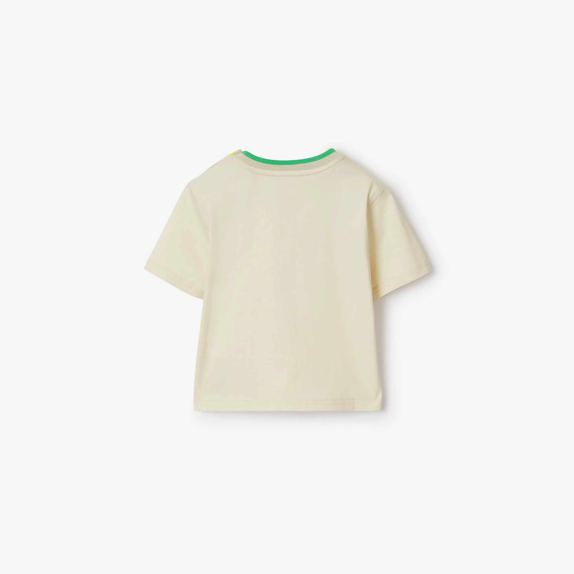 Baby Boys & Girls Beige Cotton T-Shirt