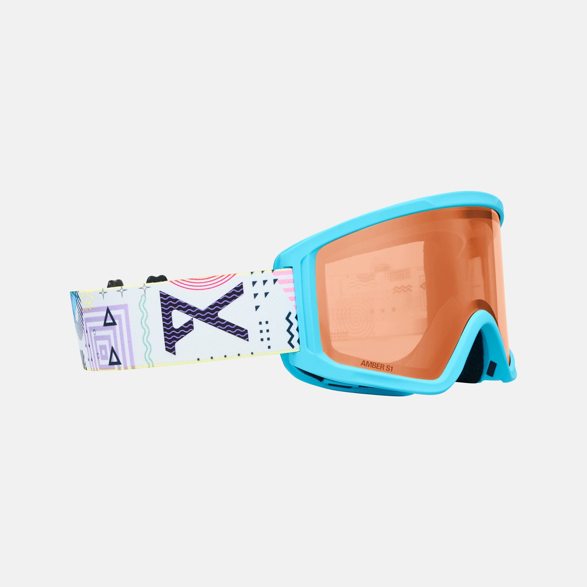 Boys & Girls Light Blue "Anon Tracker 2.0" Ski Goggles & Face Mask Set
