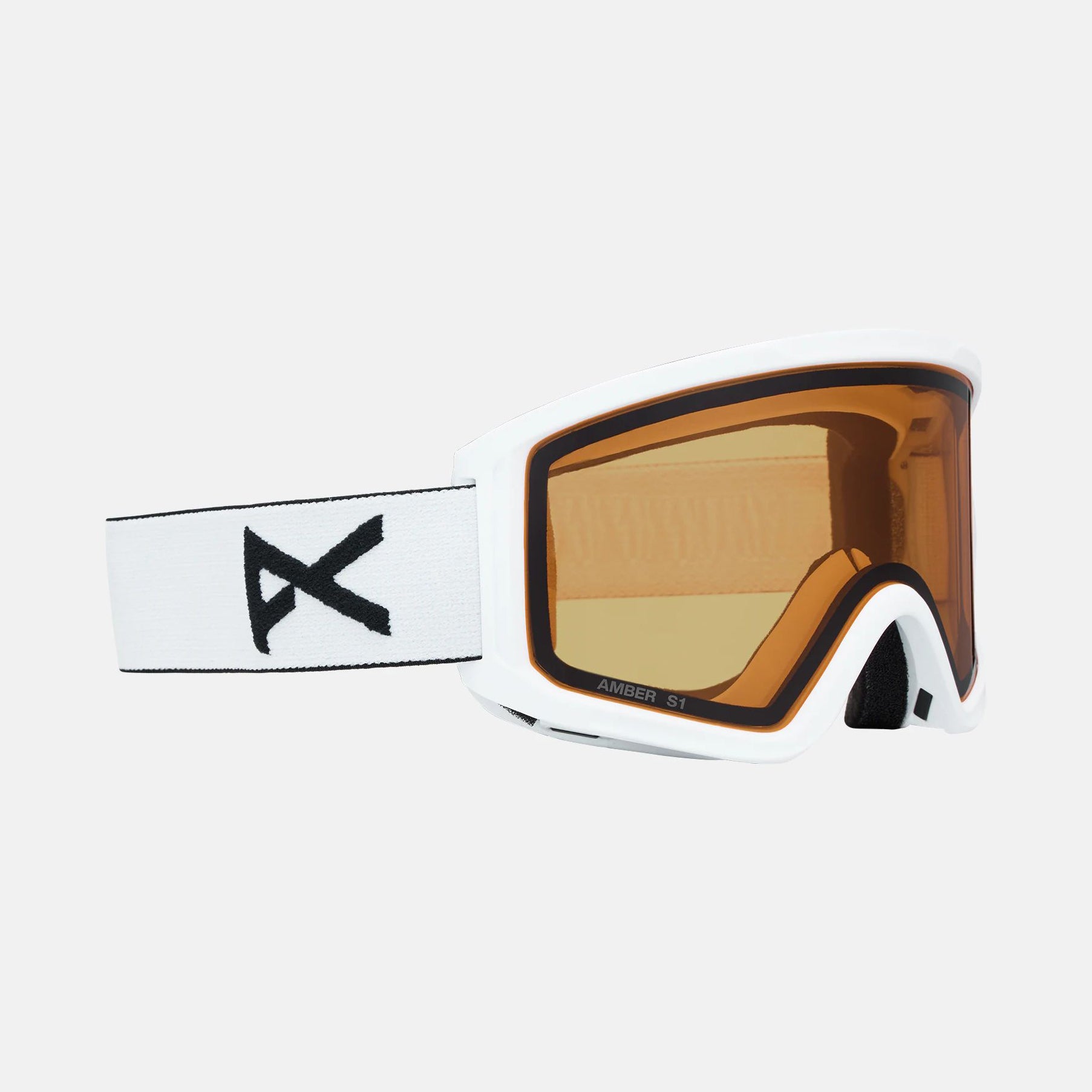 Boys & Girls White "Anon Tracker 2.0" Ski Goggles & Face Mask Set