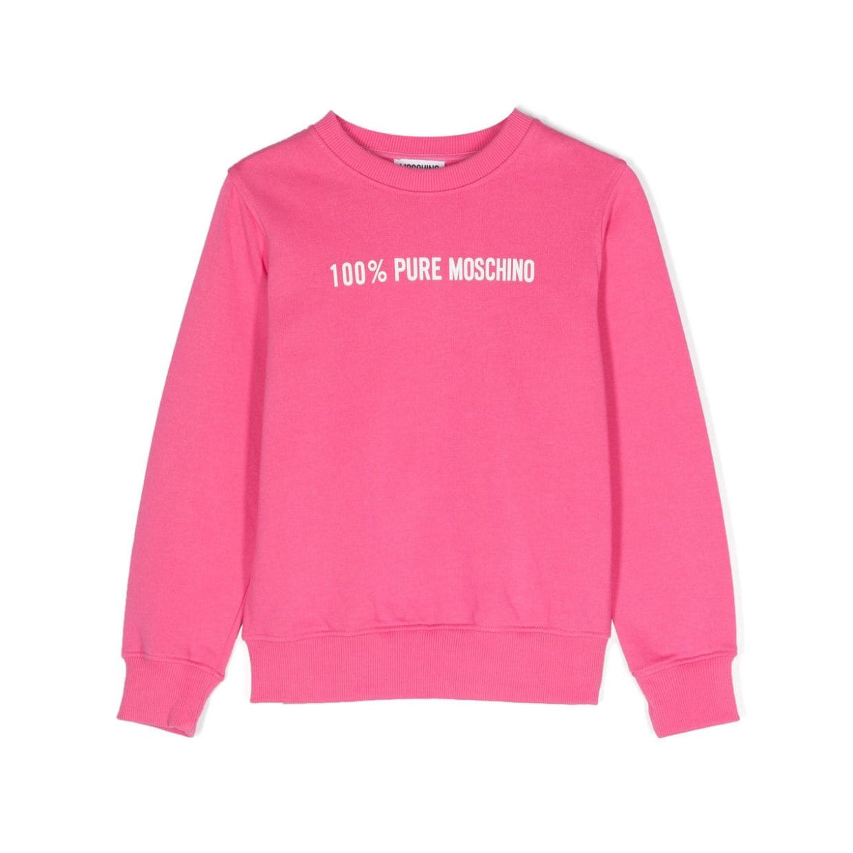 Boys & Girls Pink Logo Cotton Sweatshirt