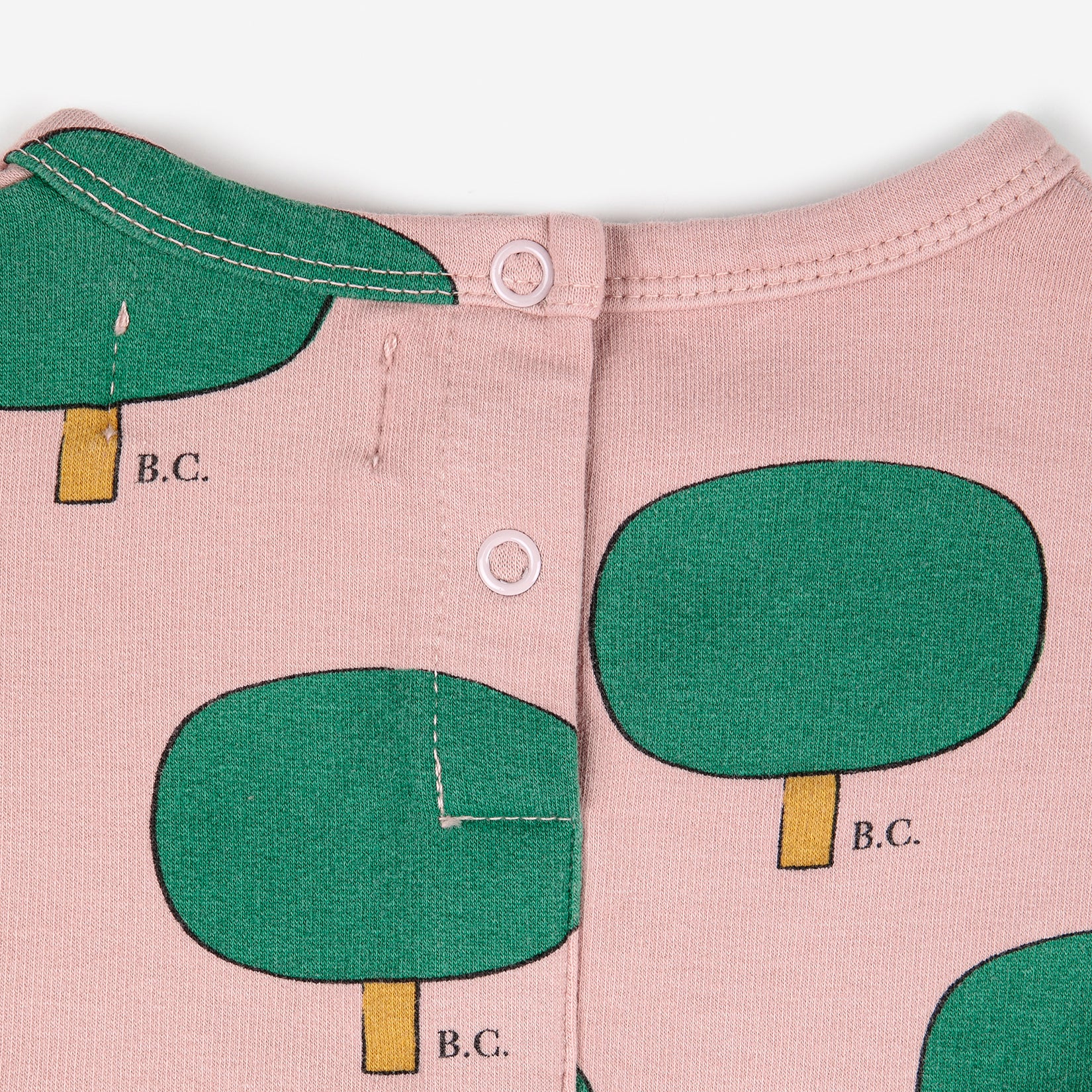 Baby Girls Pink Printed Cotton Dress
