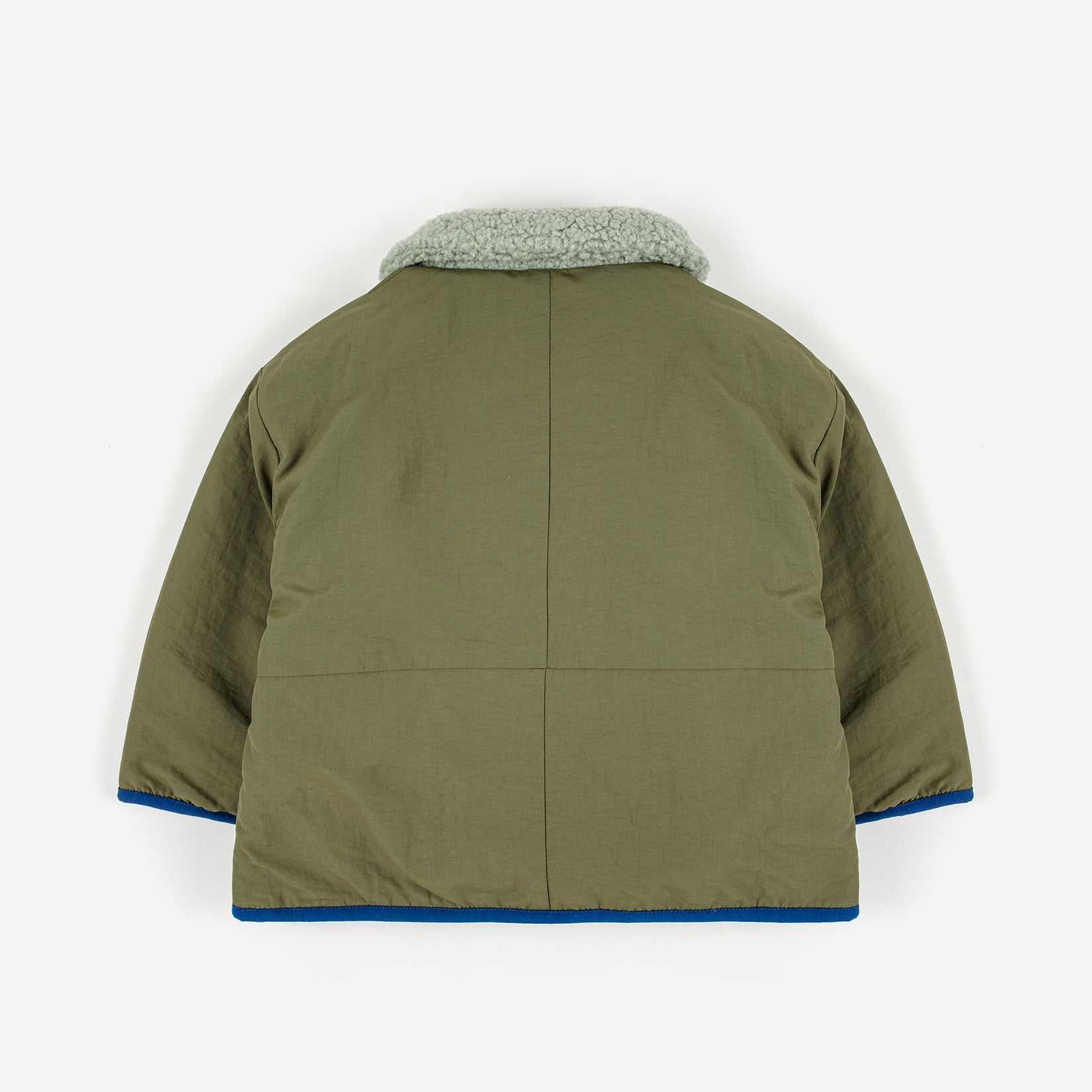 Baby Boys & Girls Green Reversible Jacket