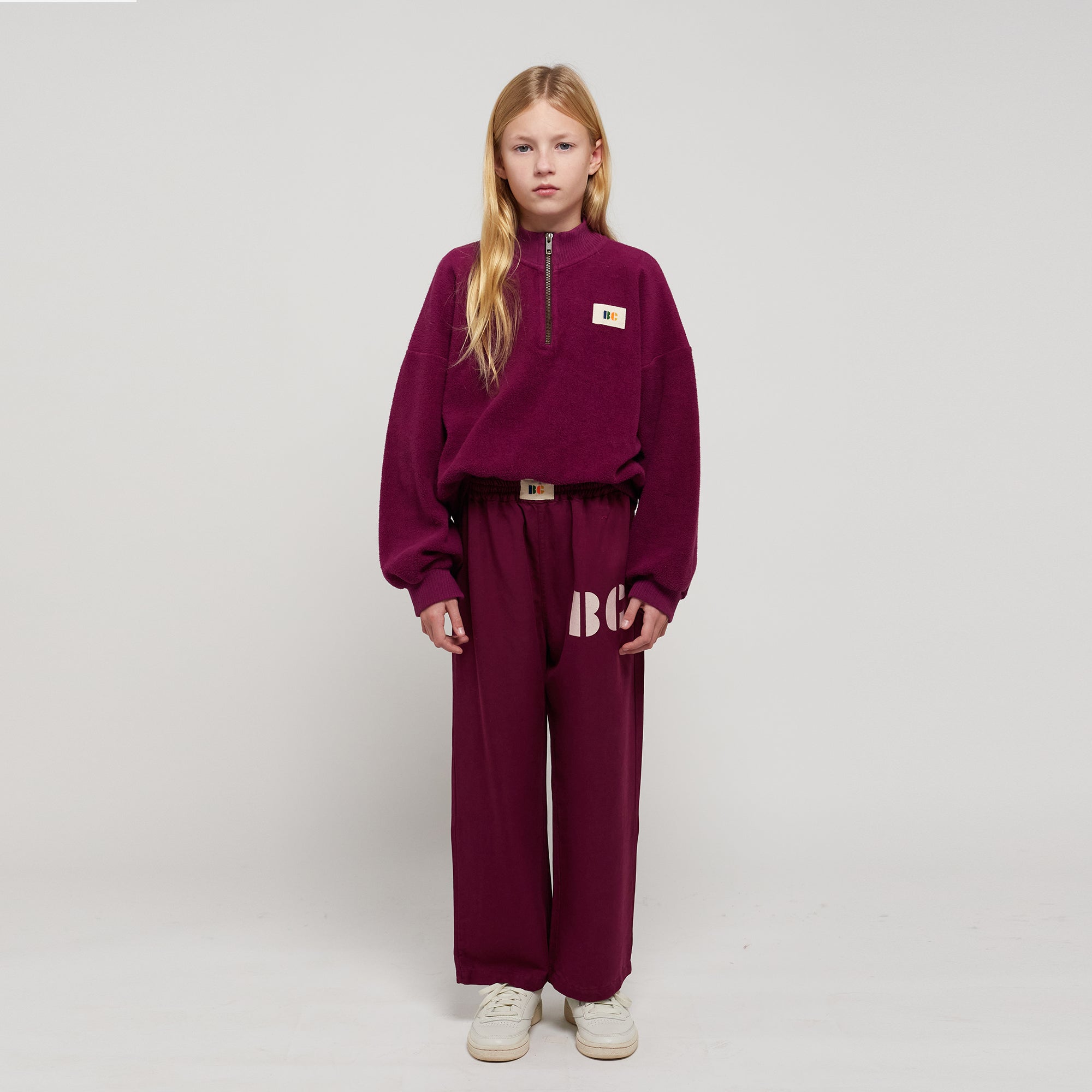 Girls Purple Cotton Sweatshirt