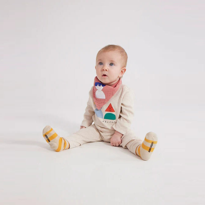 Baby Boys & Girls Beige Cotton Set