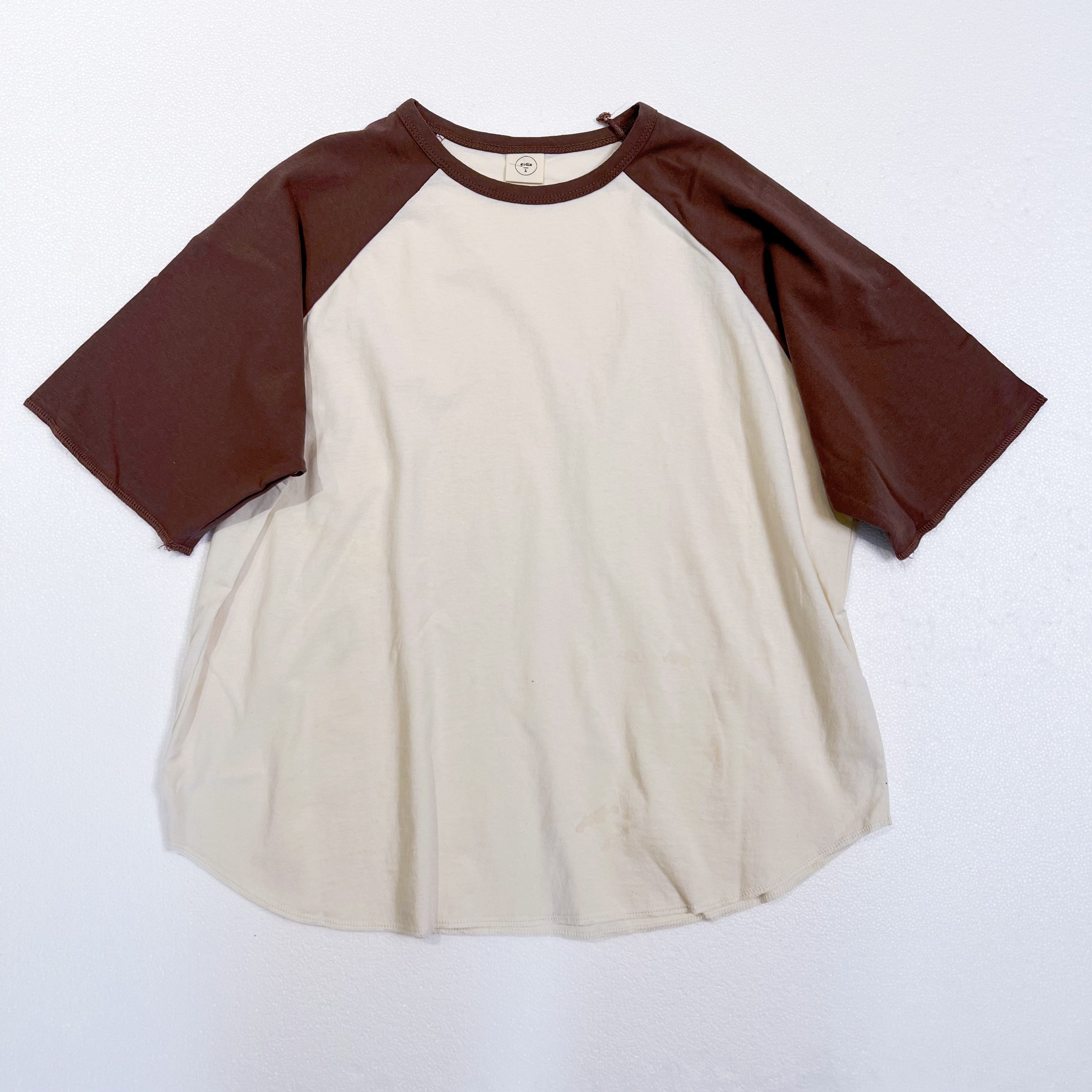 Boys & Girls Brown Cotton T-Shirt