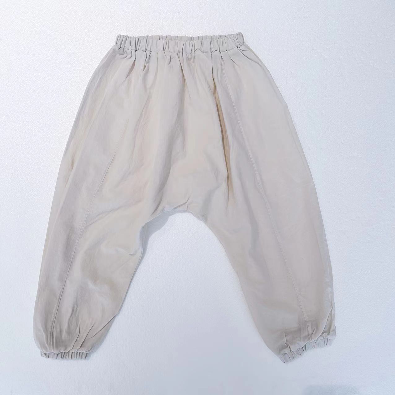 Boys & Girls White Cotton Trousers