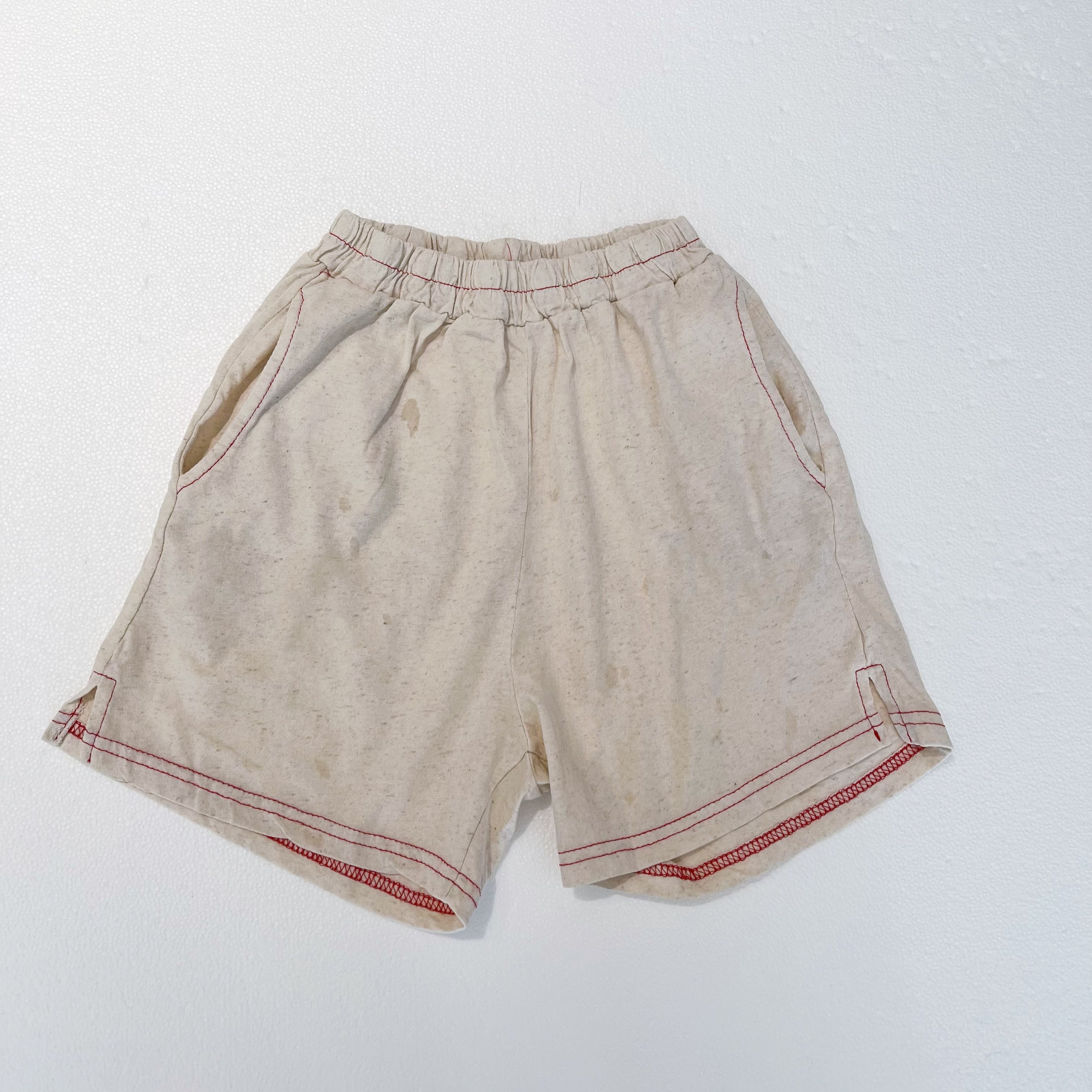 Boys & Girls Oatmeal Cotton Shorts