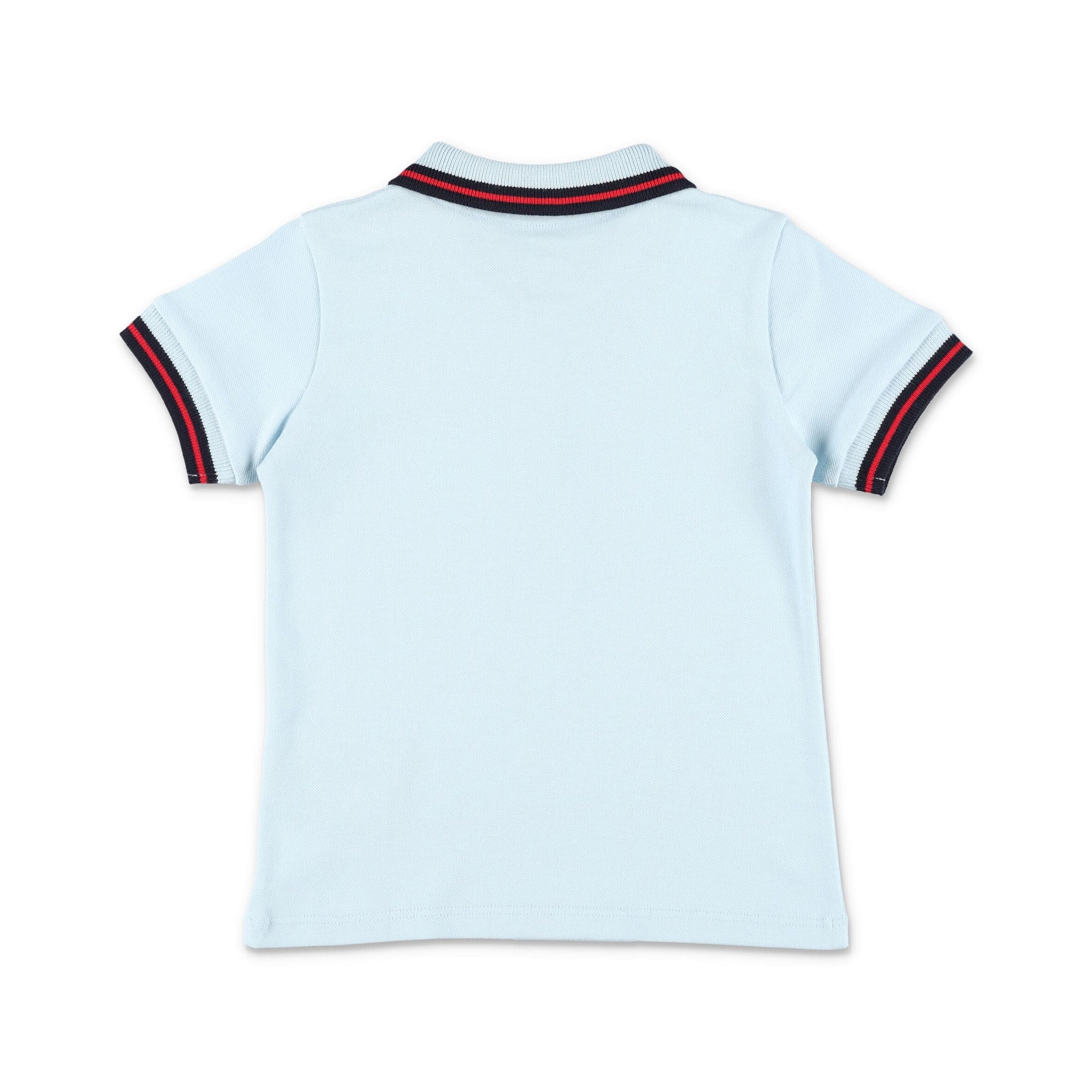 Baby Boys Light Blue Cotton Polo Shirt